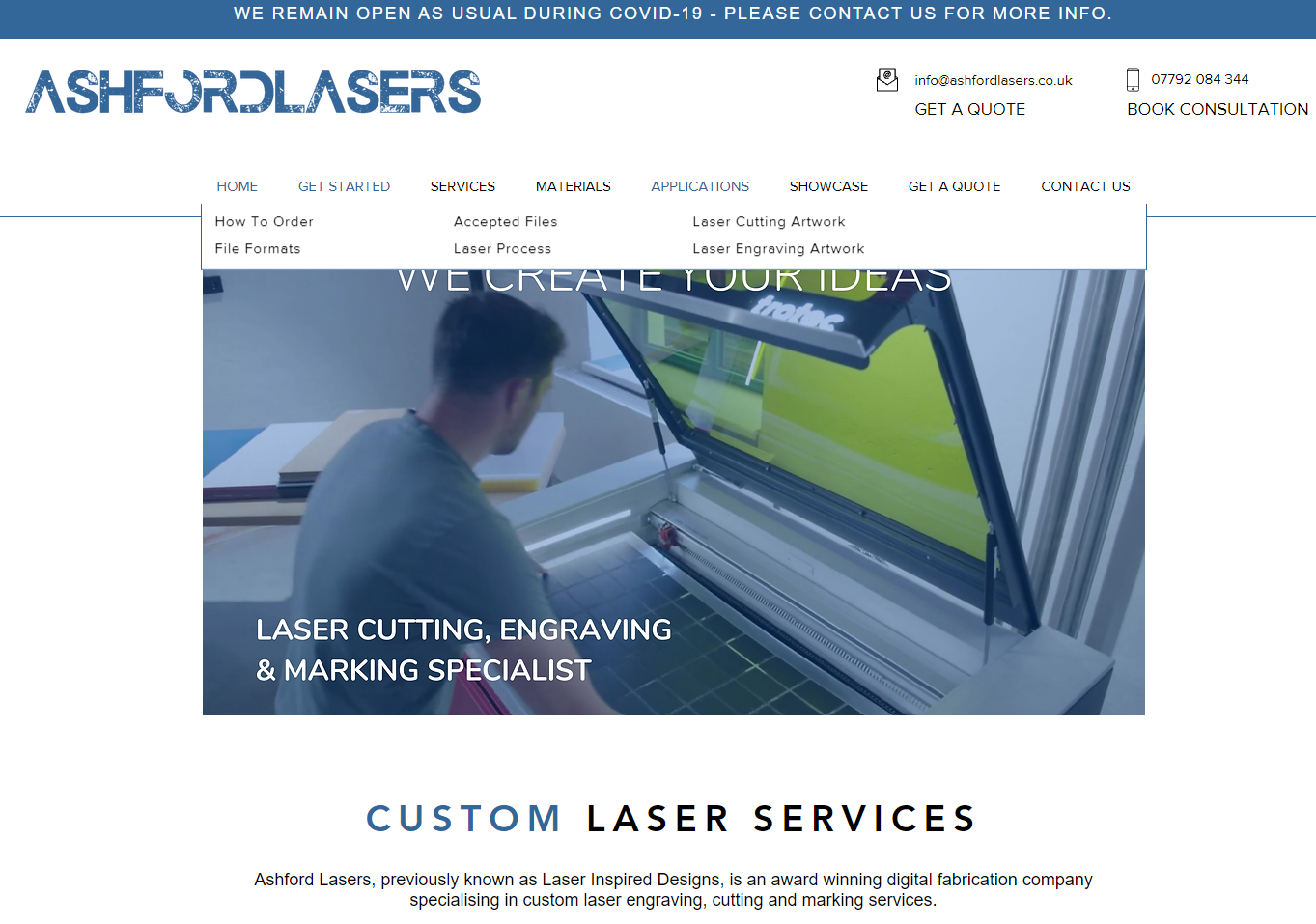 Ashford Lasers Website