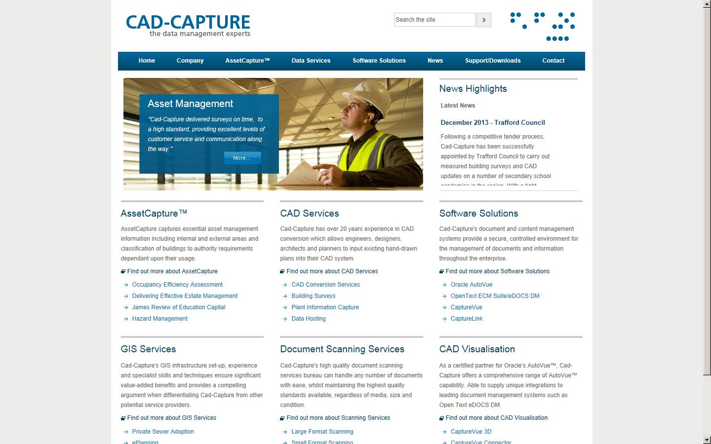 Cad-Capture Ltd Website