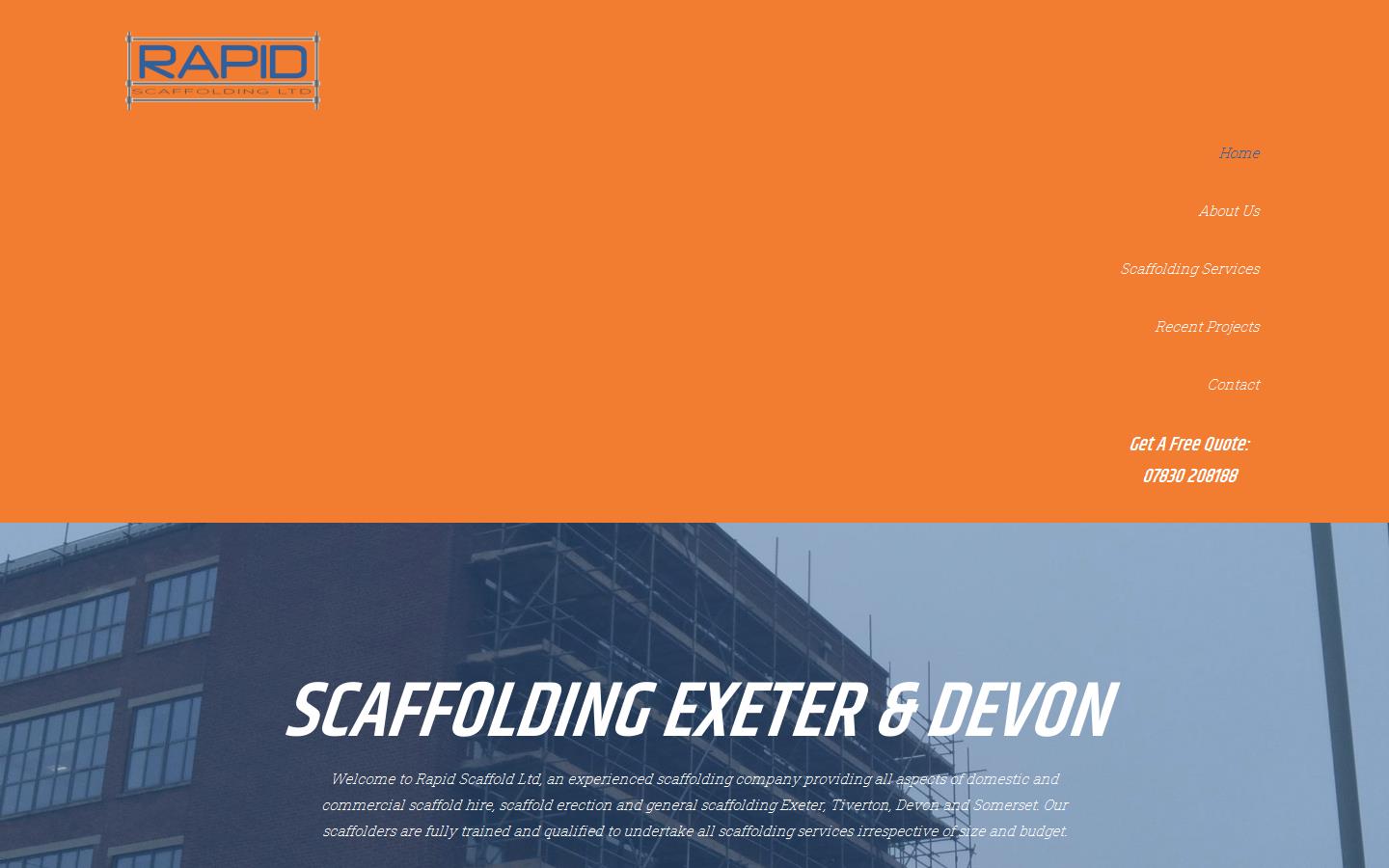 Rapid Scaffold Ltd Website