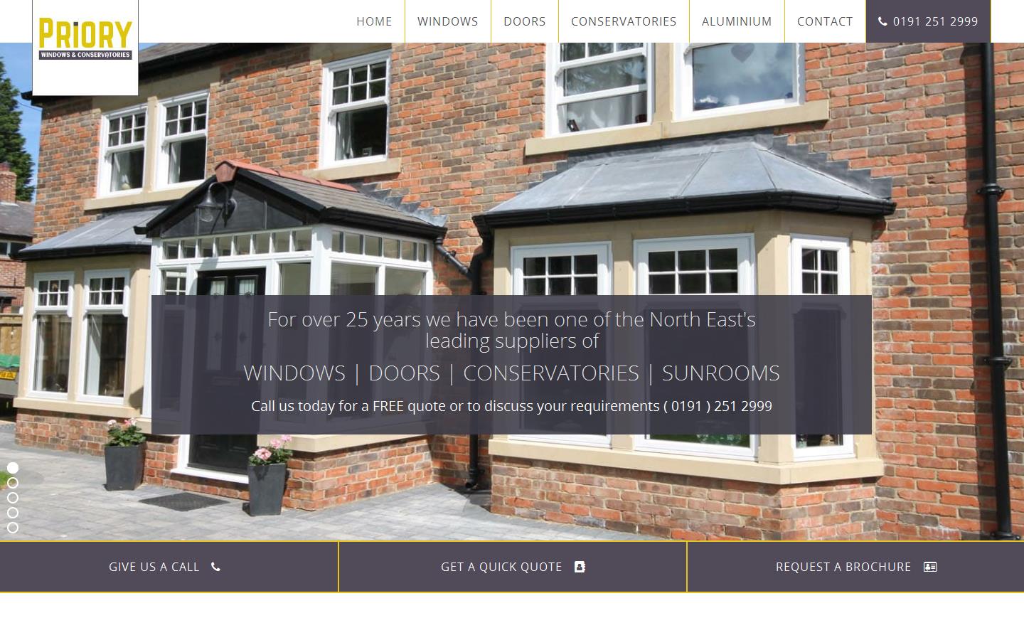 Priory Windows & Conservatories Website