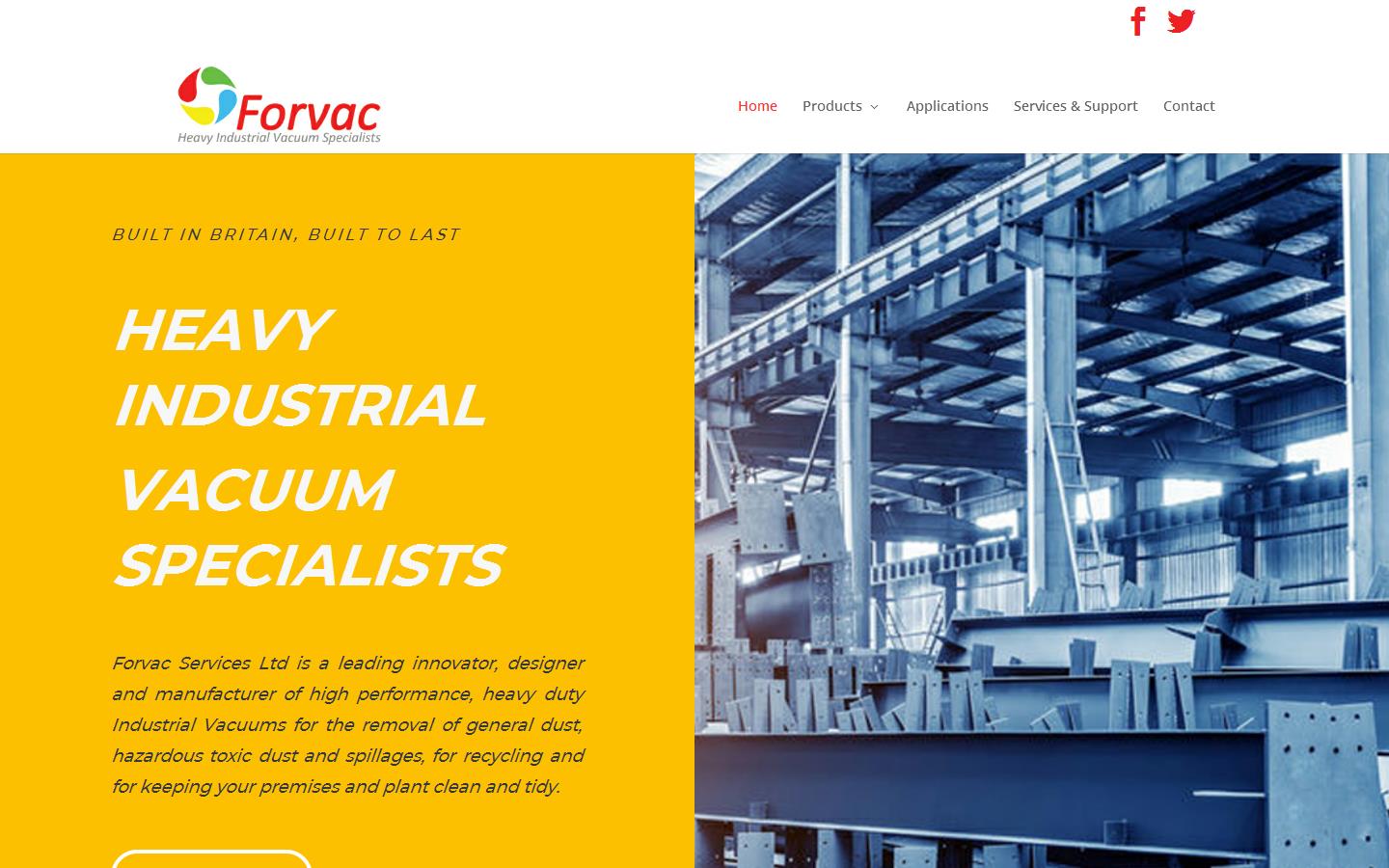 Forvac Services Ltd Website