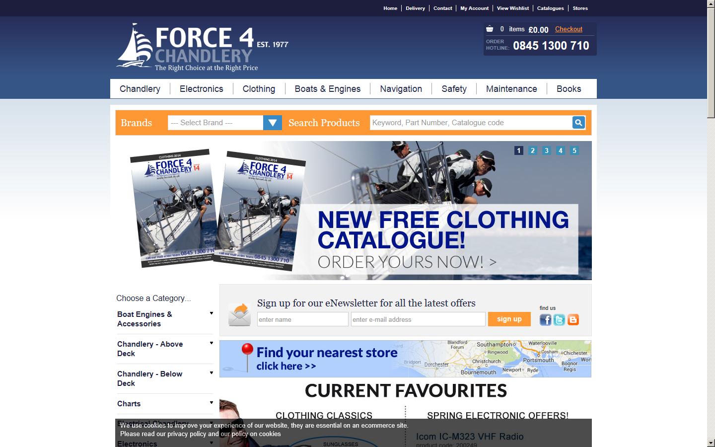 Force 4 Chandlery Website