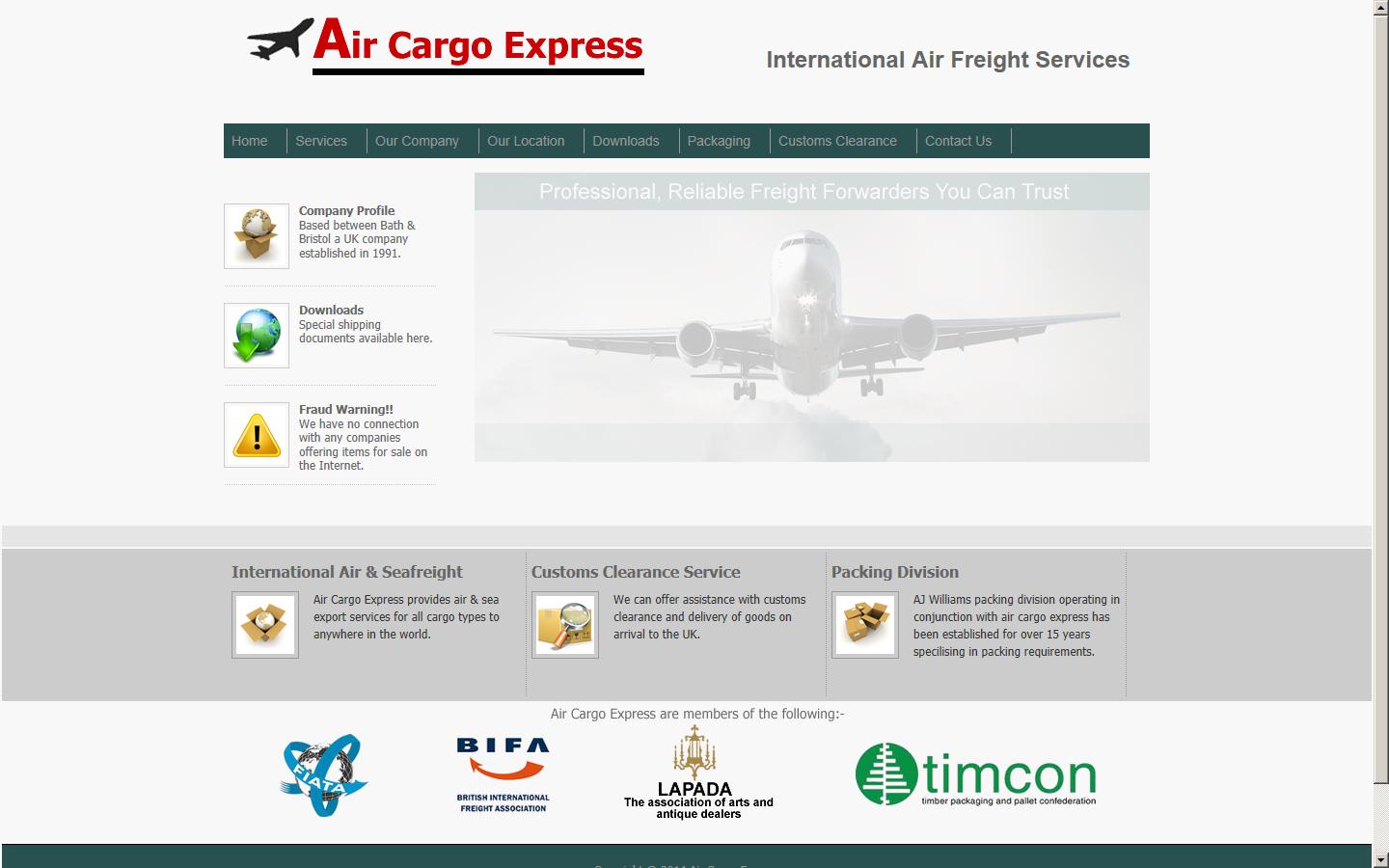 Air Cargo Express Website