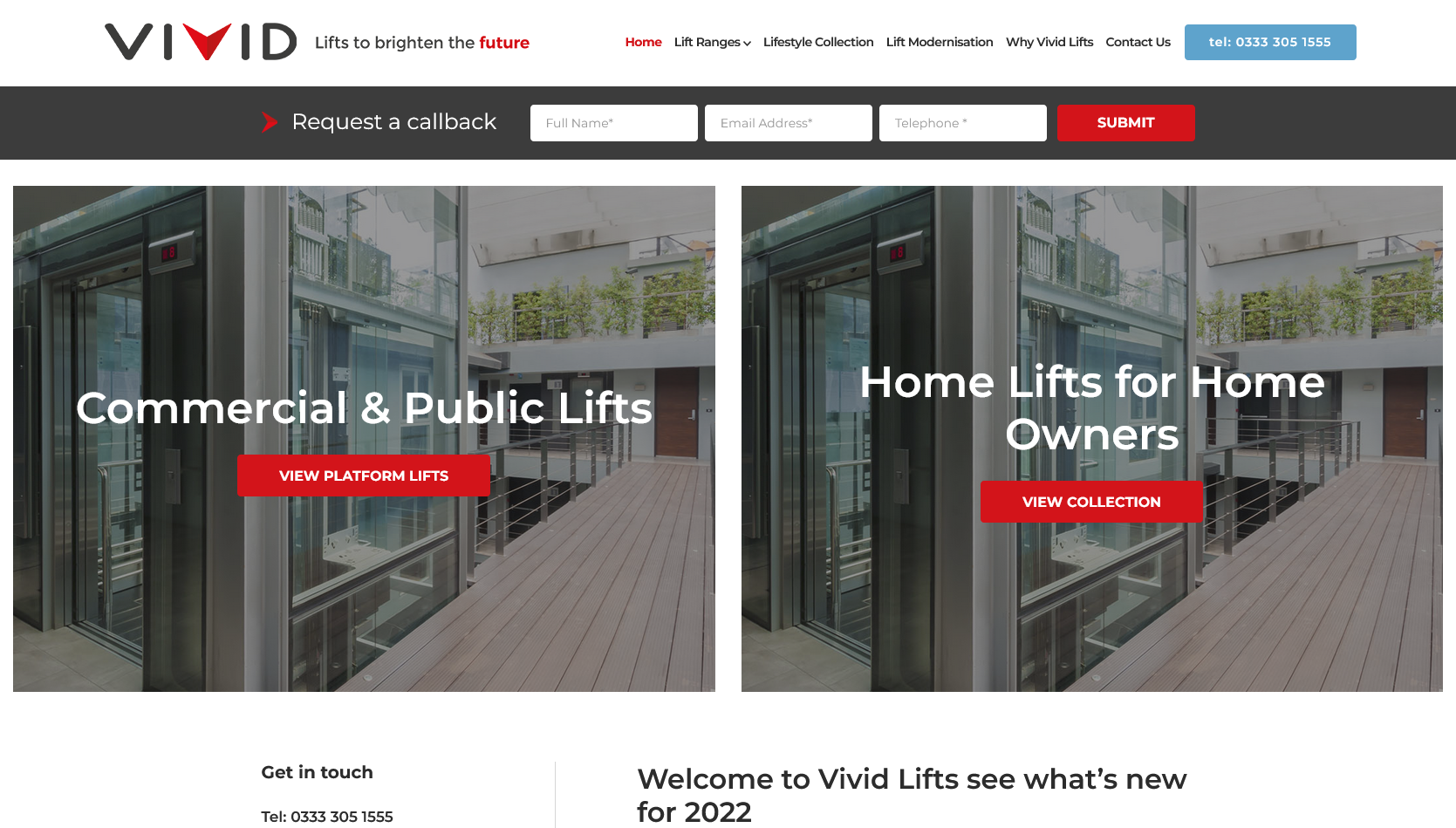 Vivid Lifts Website