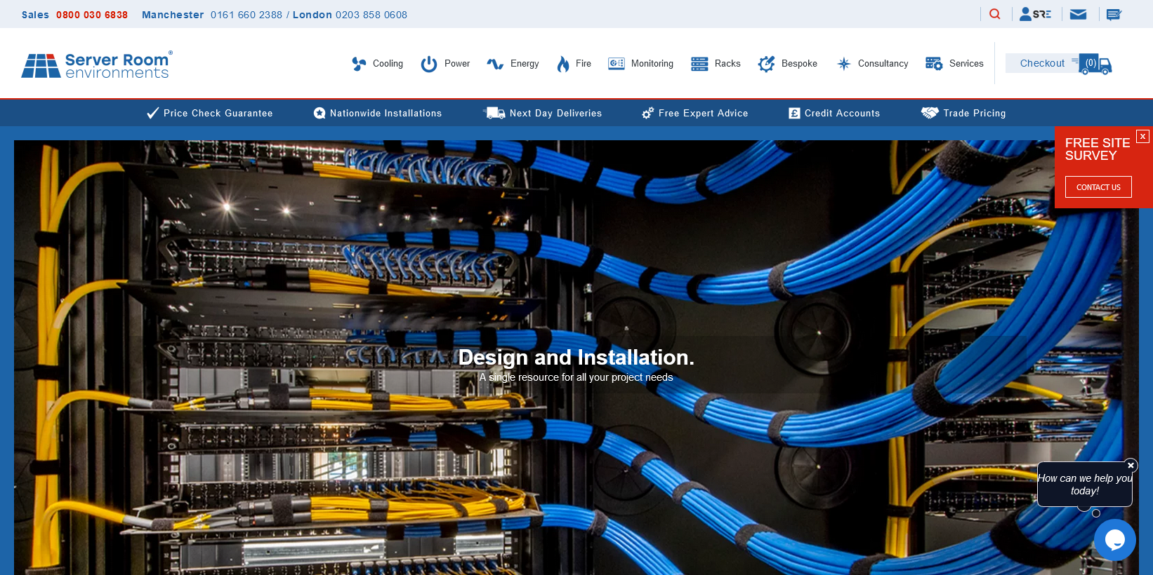 Server Room Environments Ltd Website