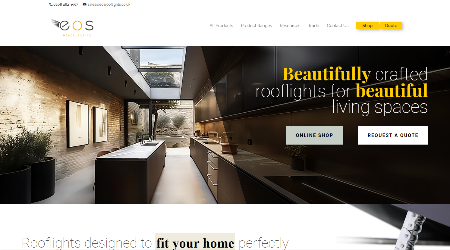 EOS Rooflights Ltd Website