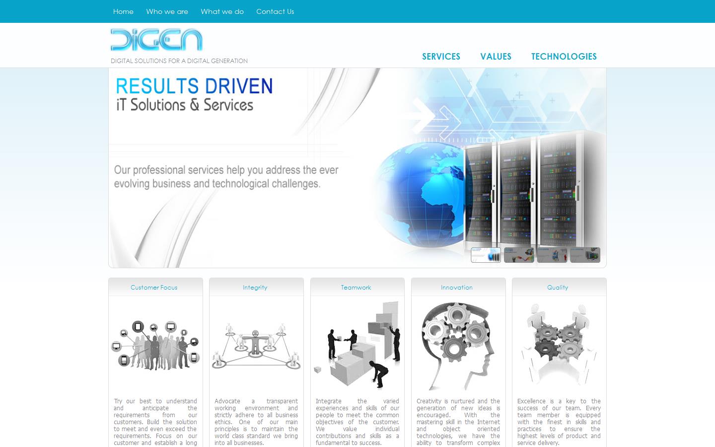 Digen Software Website