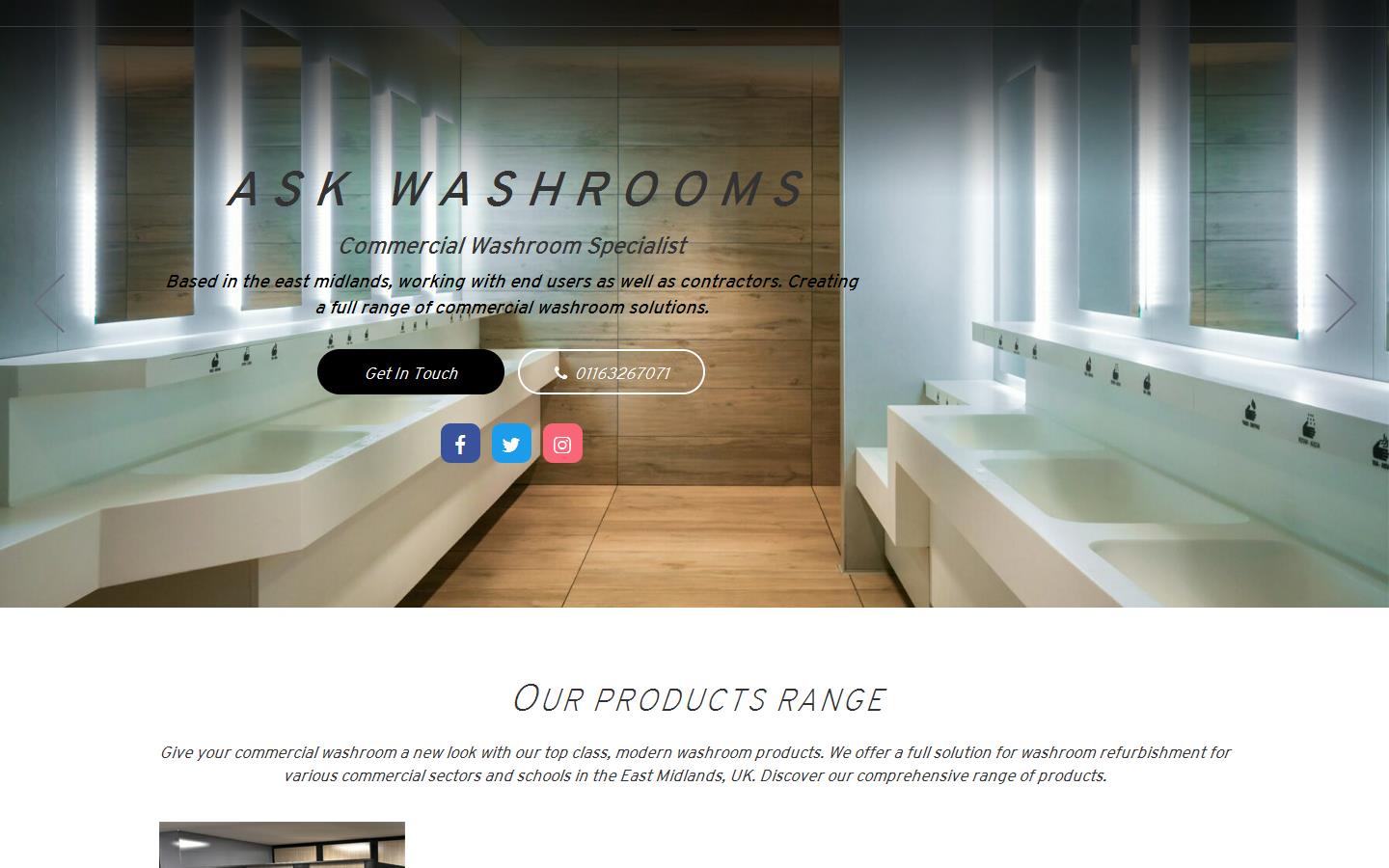 ASK Washrooms Ltd Website