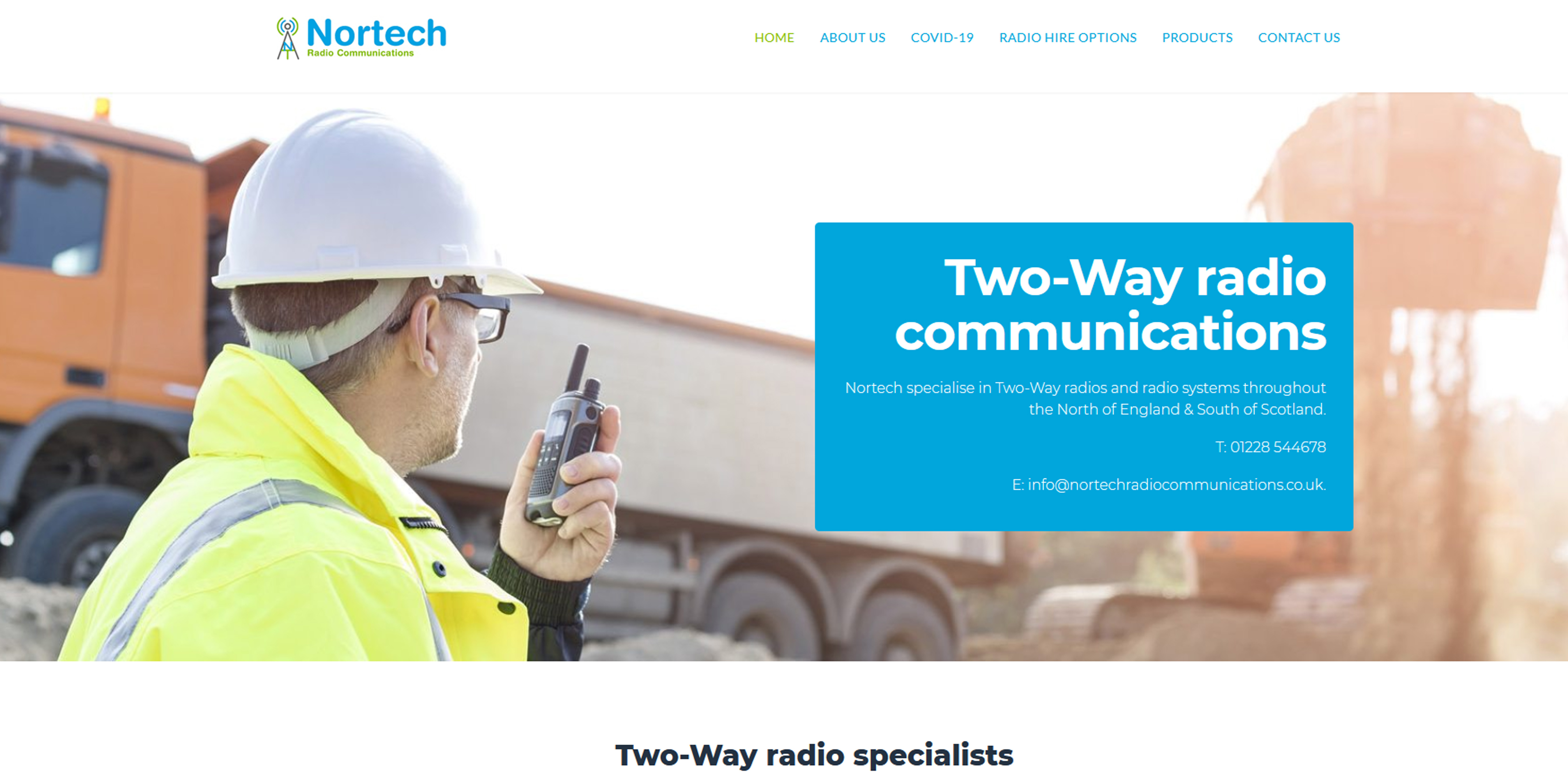 Nortech Radio Communications Ltd Website