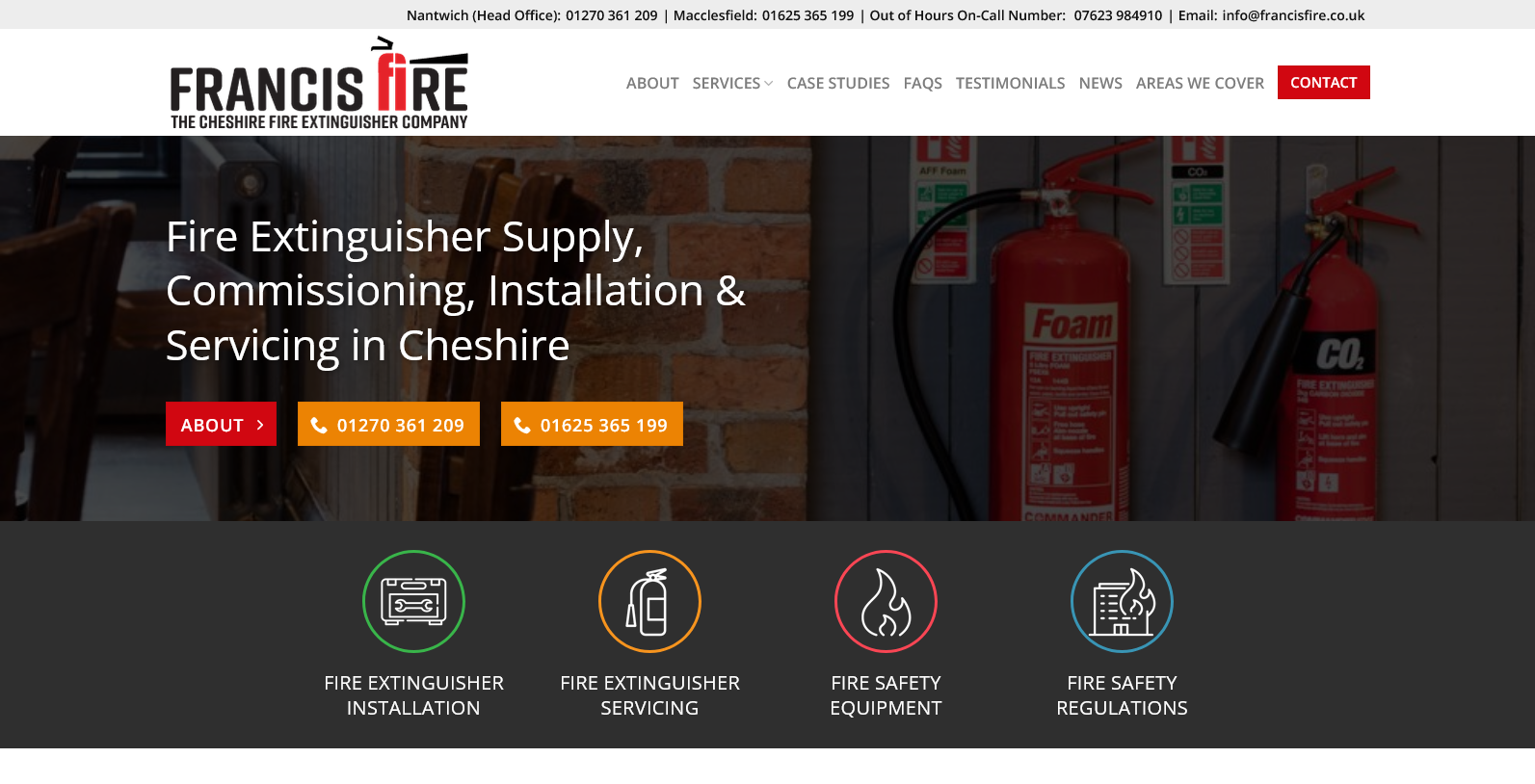 Francis Fire Ltd Website