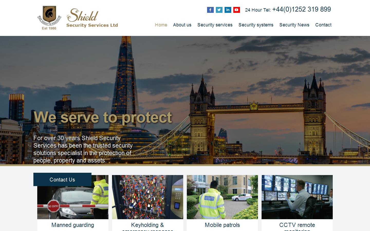 Shield Security Services Ltd Website