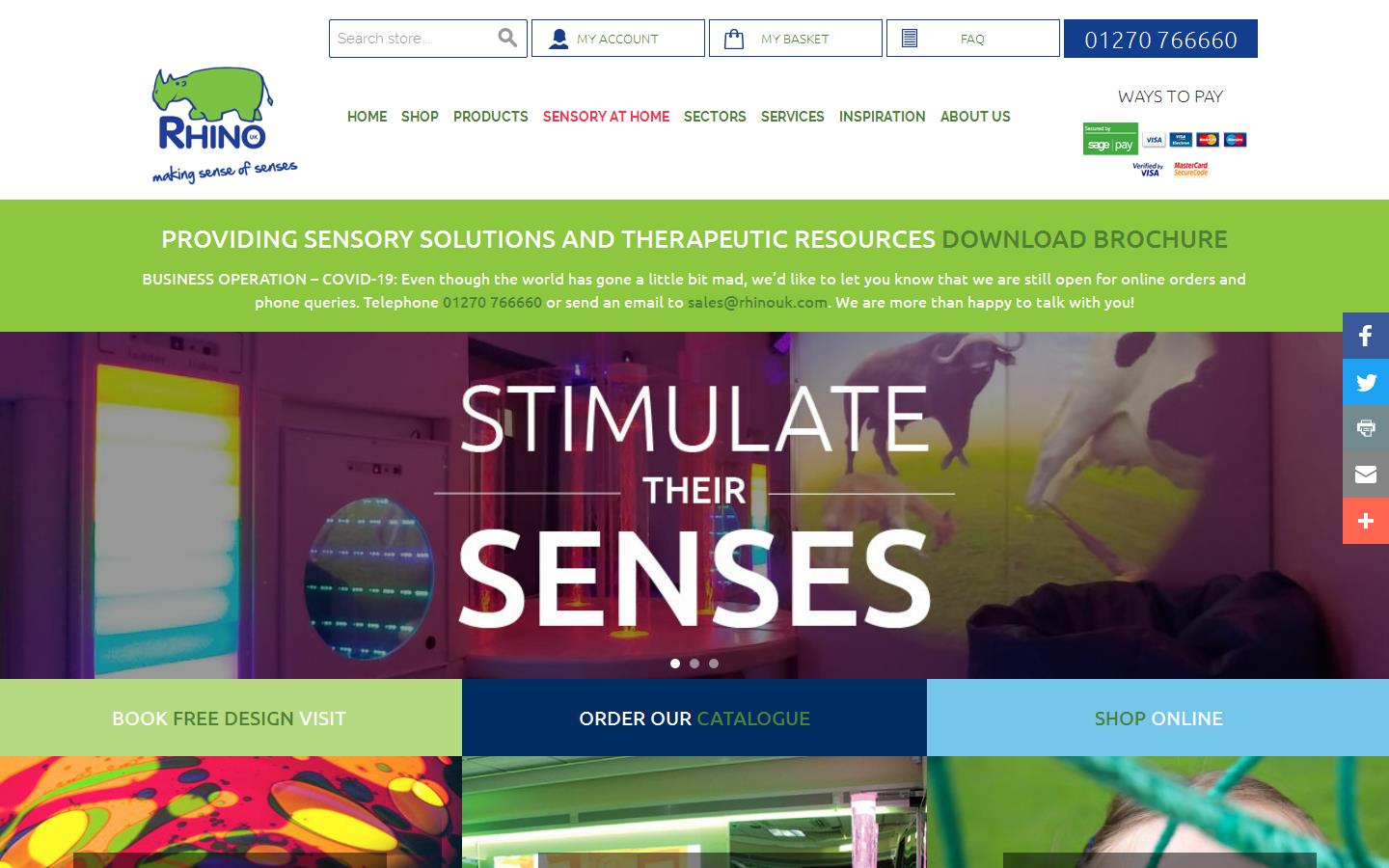 Rhino Sensory UK Ltd Website