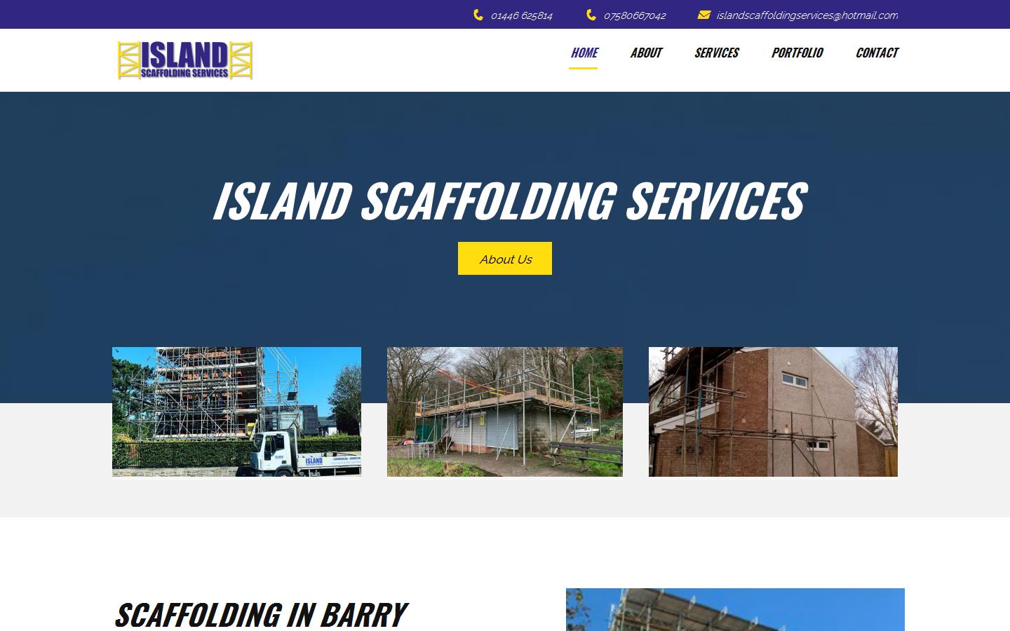 ISLAND SCAFFOLDING SERVICES Website