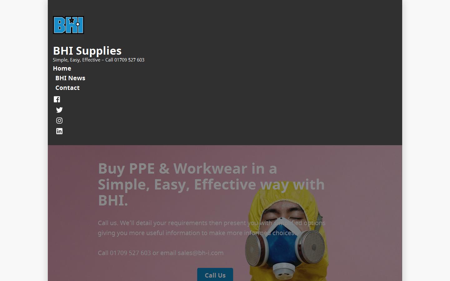 BHI Supplies Website