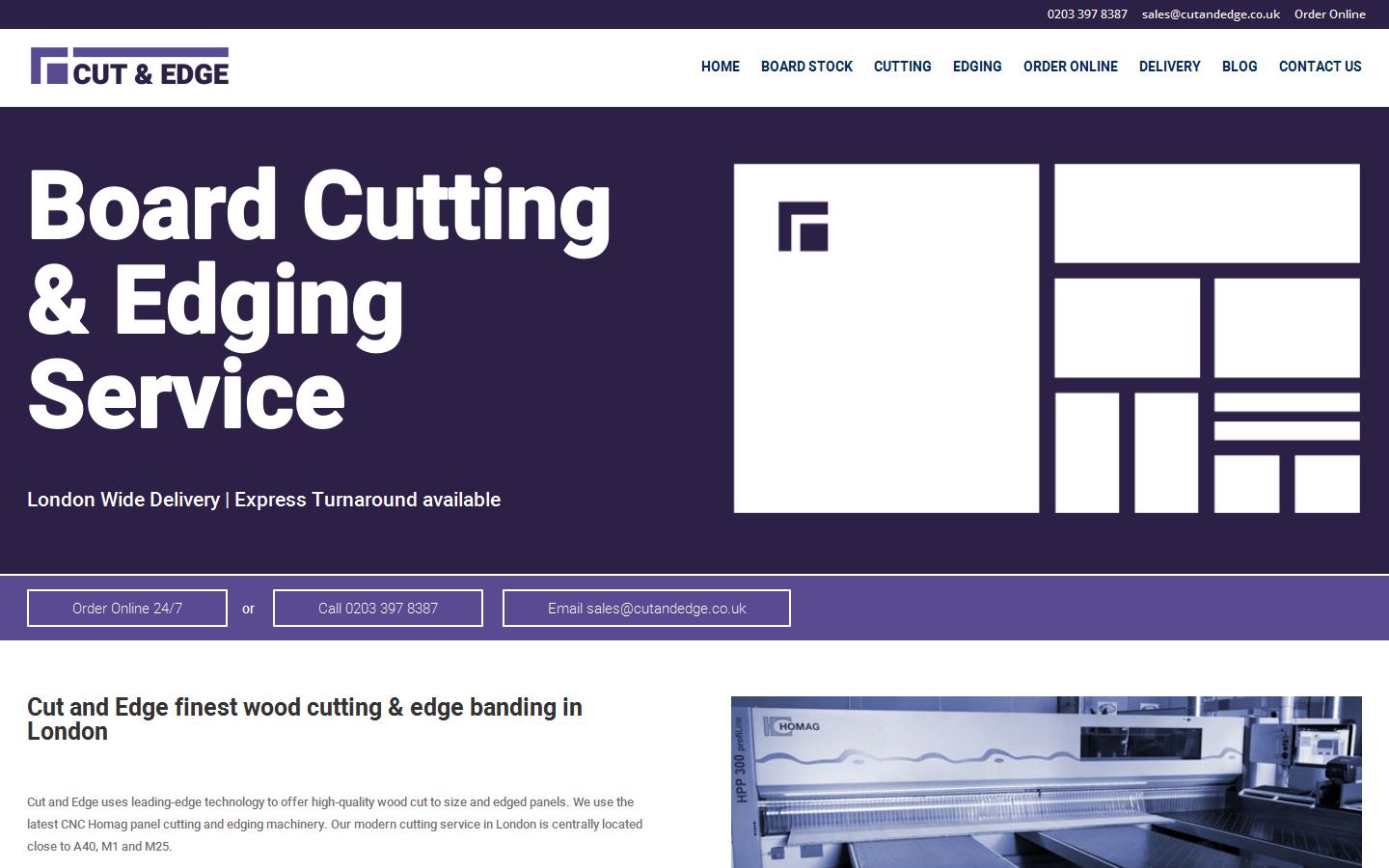 Cut and Edge Website