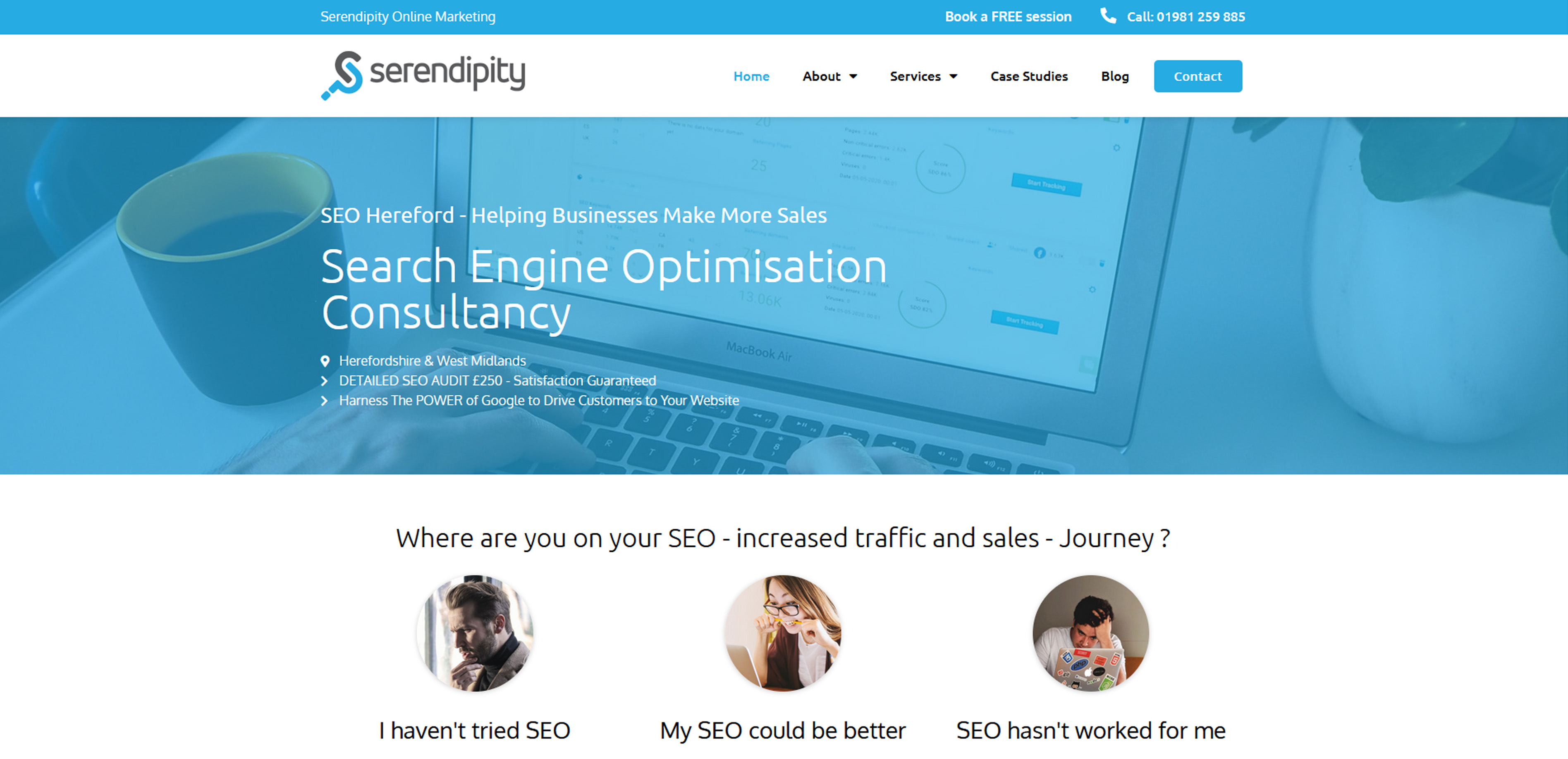 Serendipity Online Marketing Ltd Website