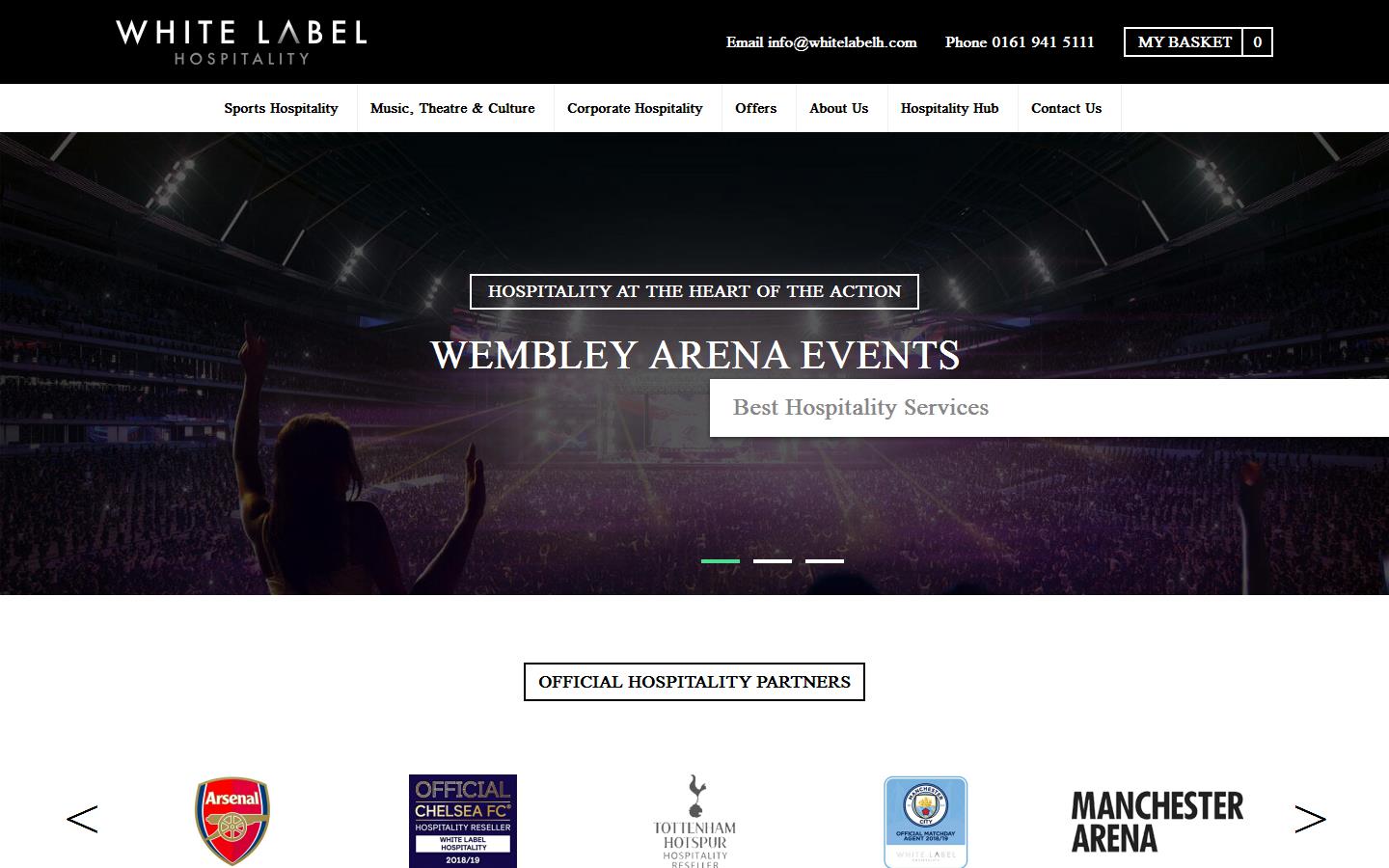 White Label Hospitality Agency Manchester Website