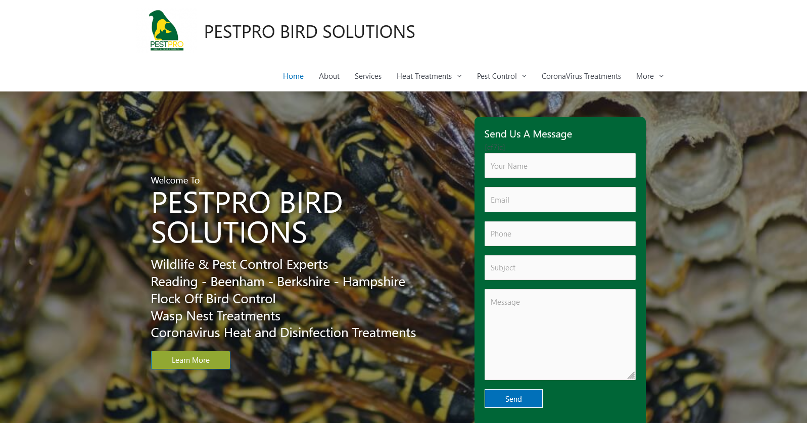 Pestpro Bird Solutions Ltd Website