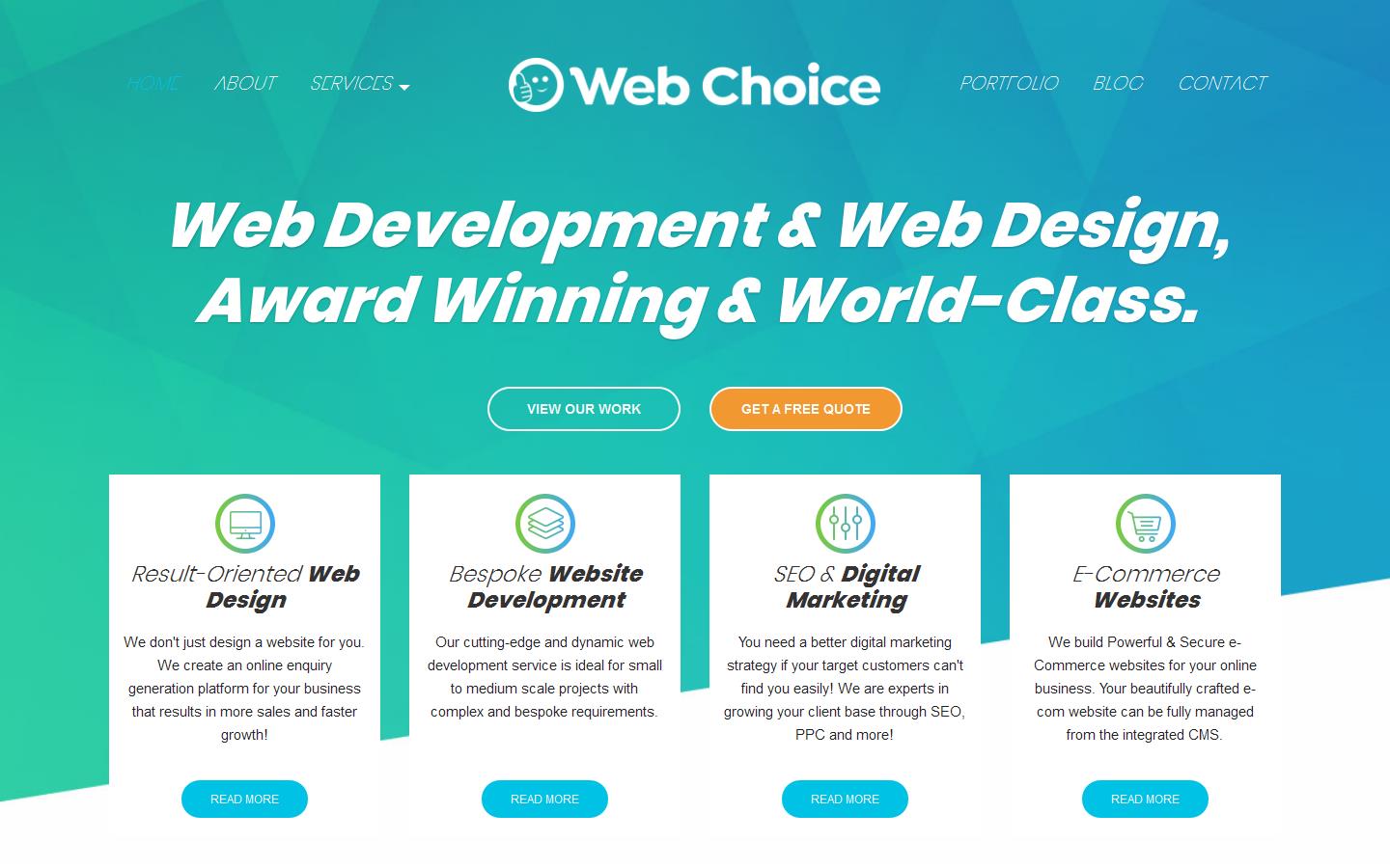 Web Choice UK Website