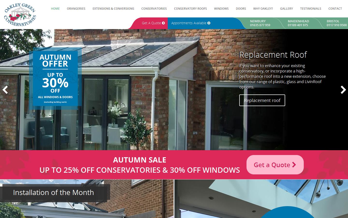 Oakley Green Conservatories Lt Website