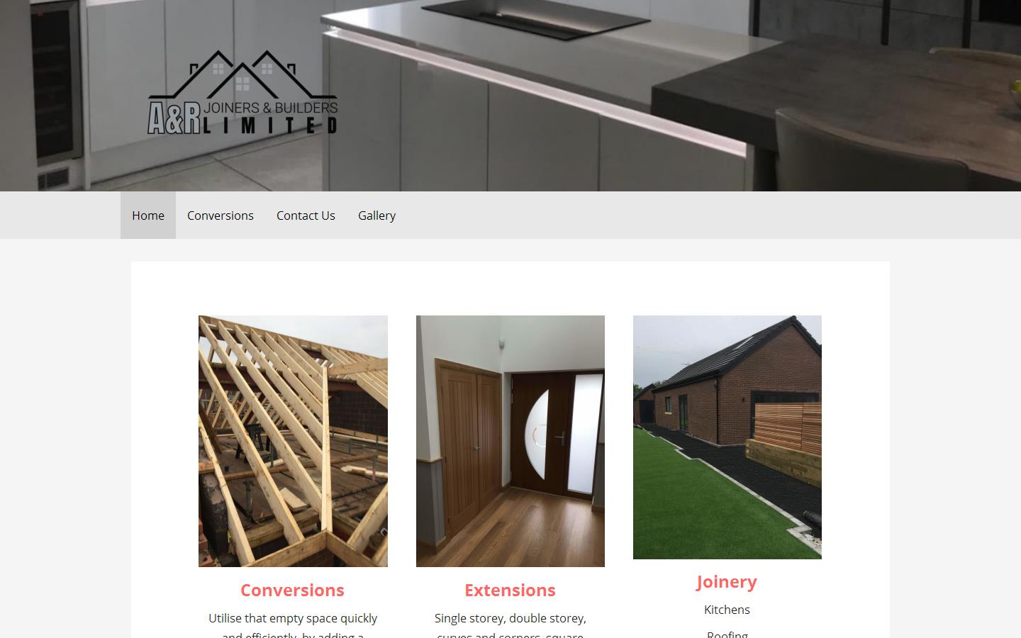 A&R Joiners and Builders Ltd Website