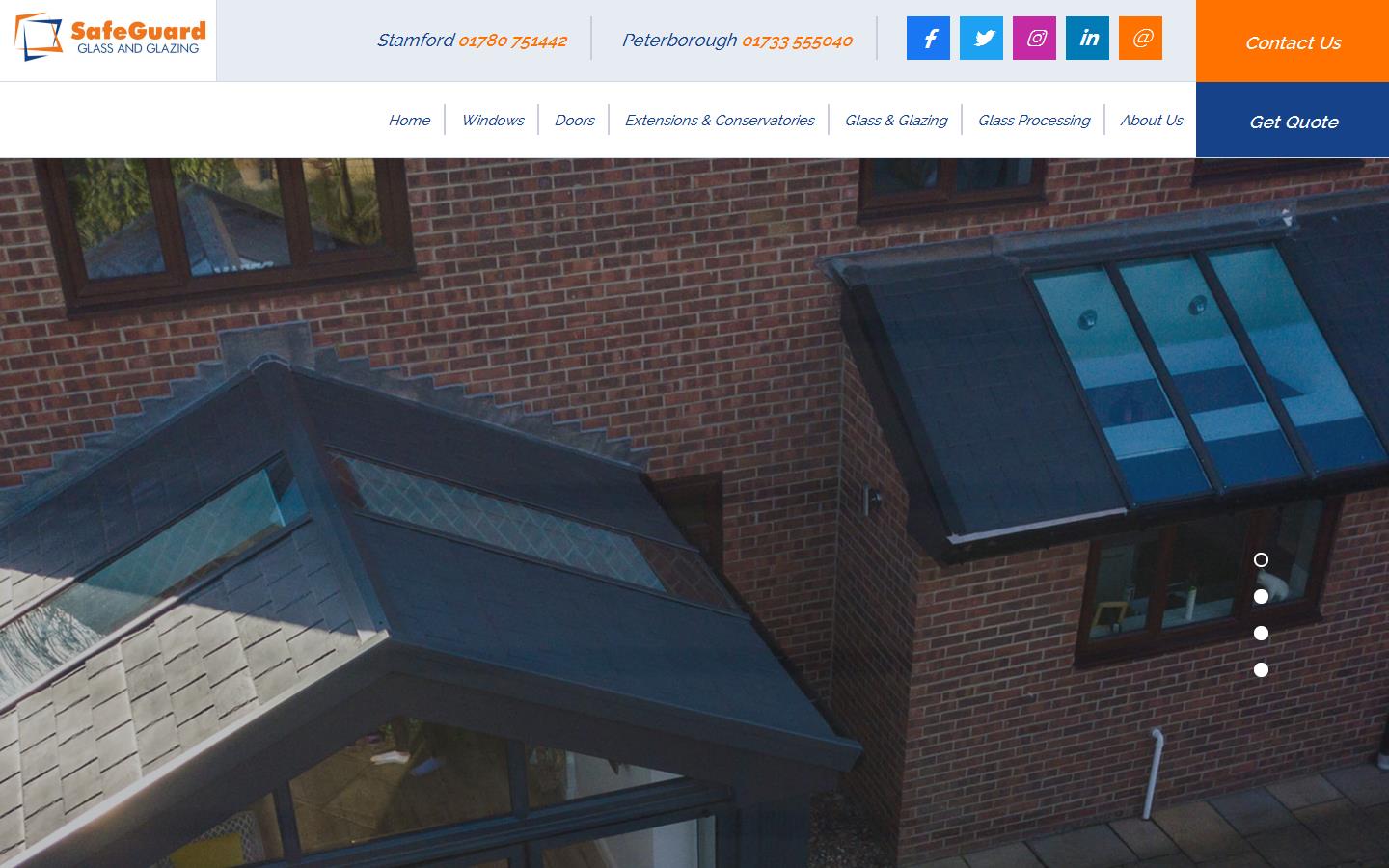 Safeguard Glass and Glazing  Website