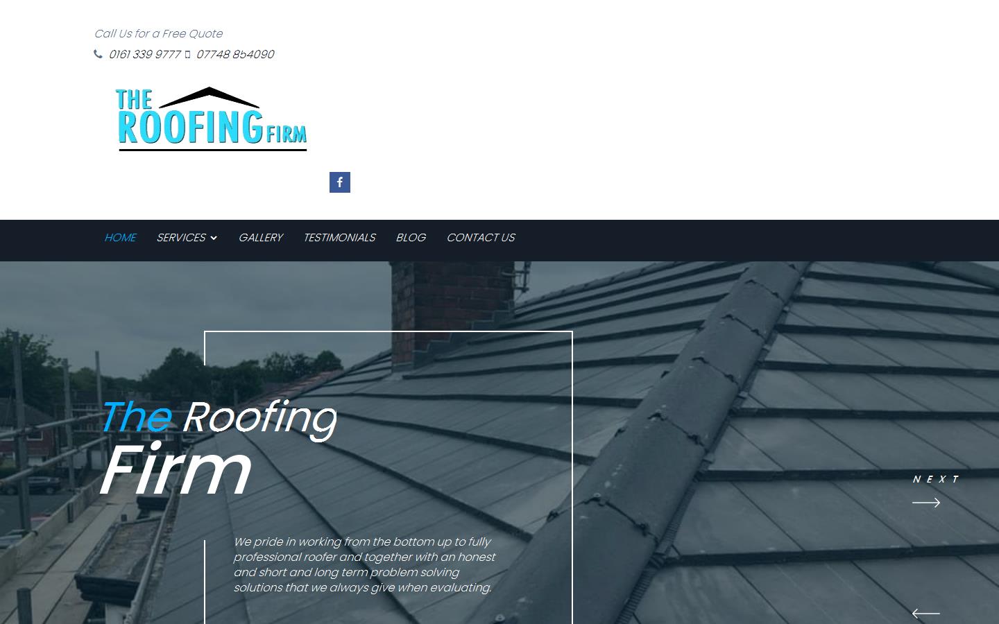 The Roofing Firm Website