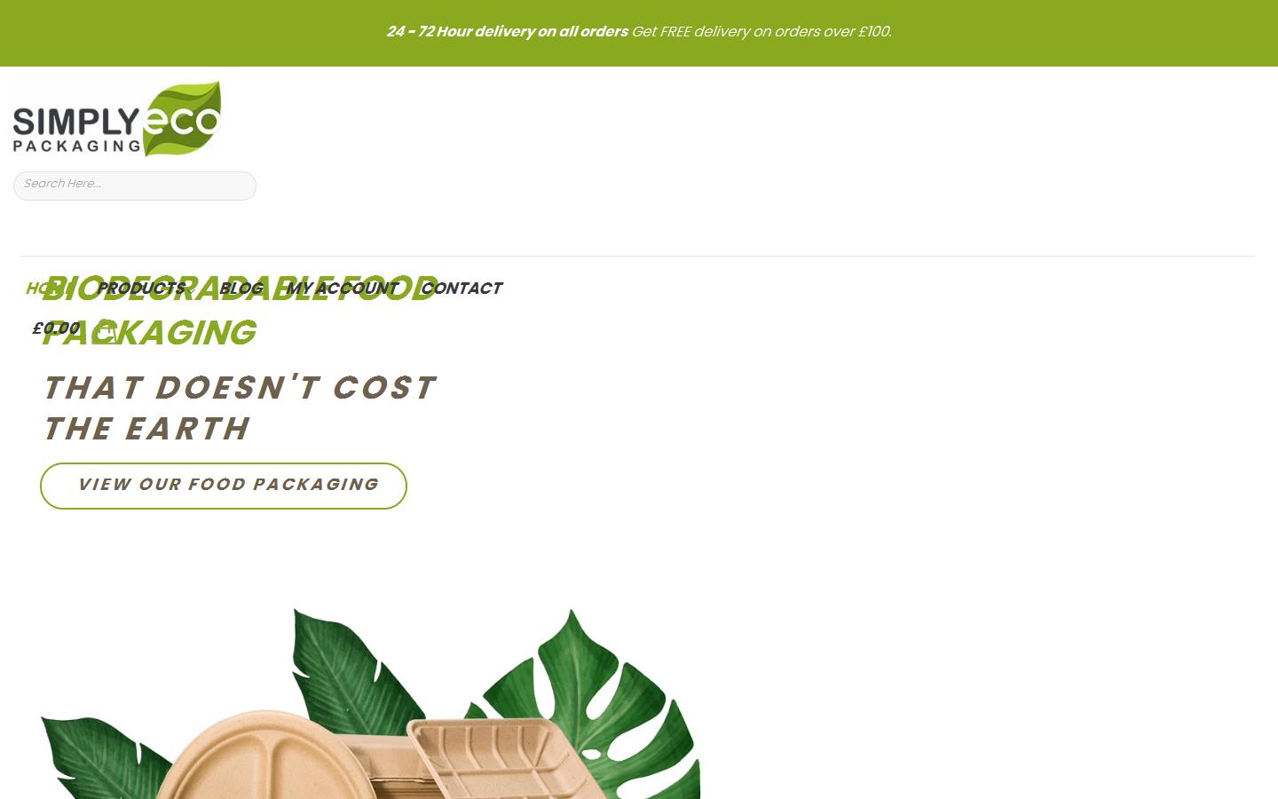 Simply Eco Packaging Website