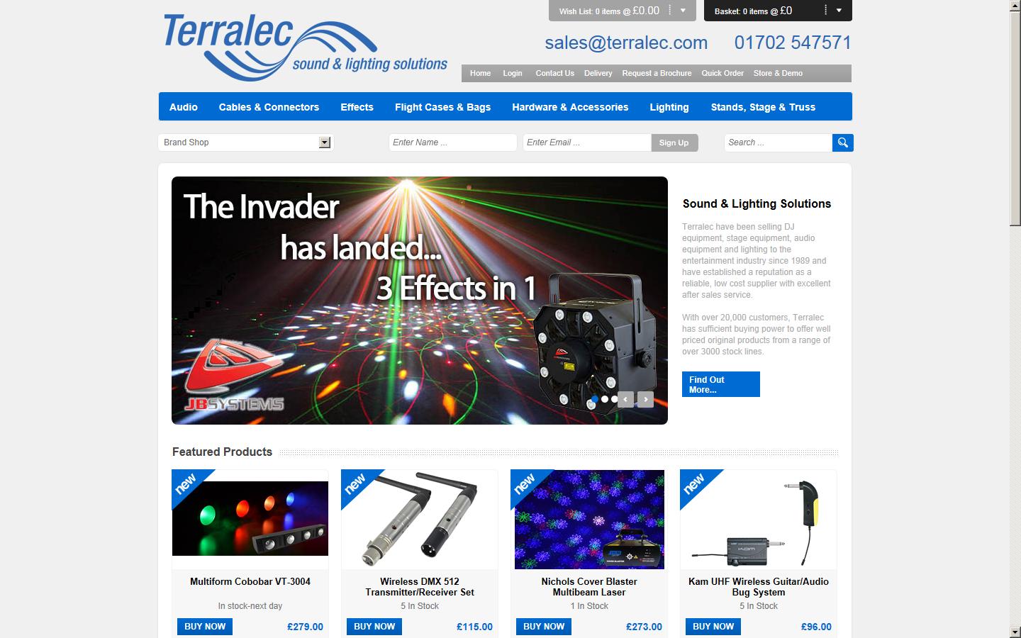 Terralec Ltd Website