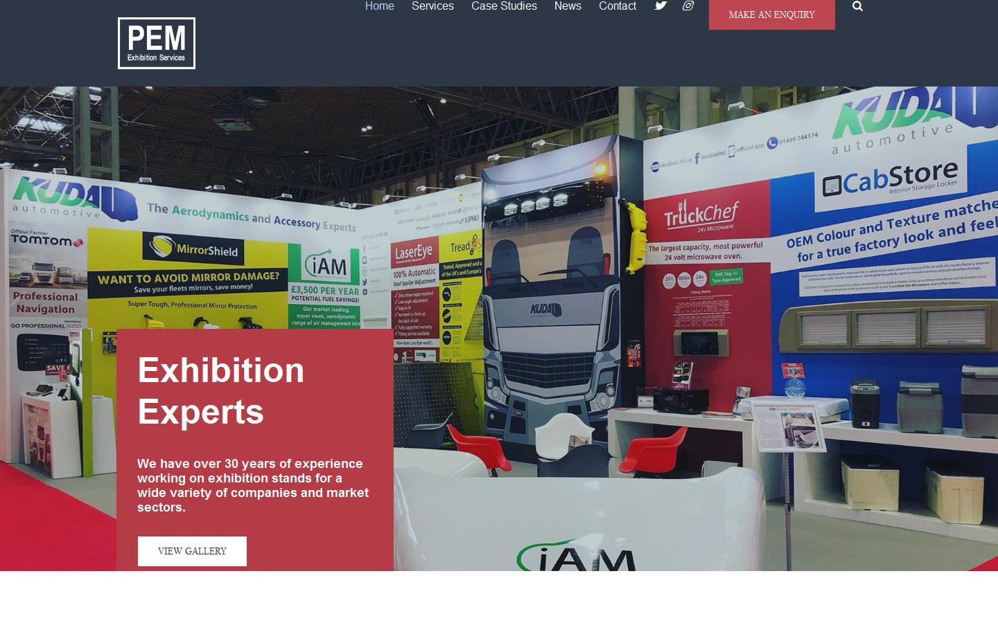 PEM Exhibition Services Website