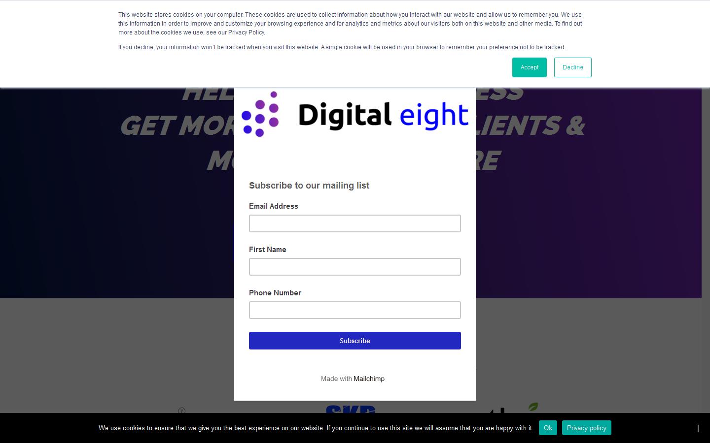 Digital Eight Marketing Ltd Website