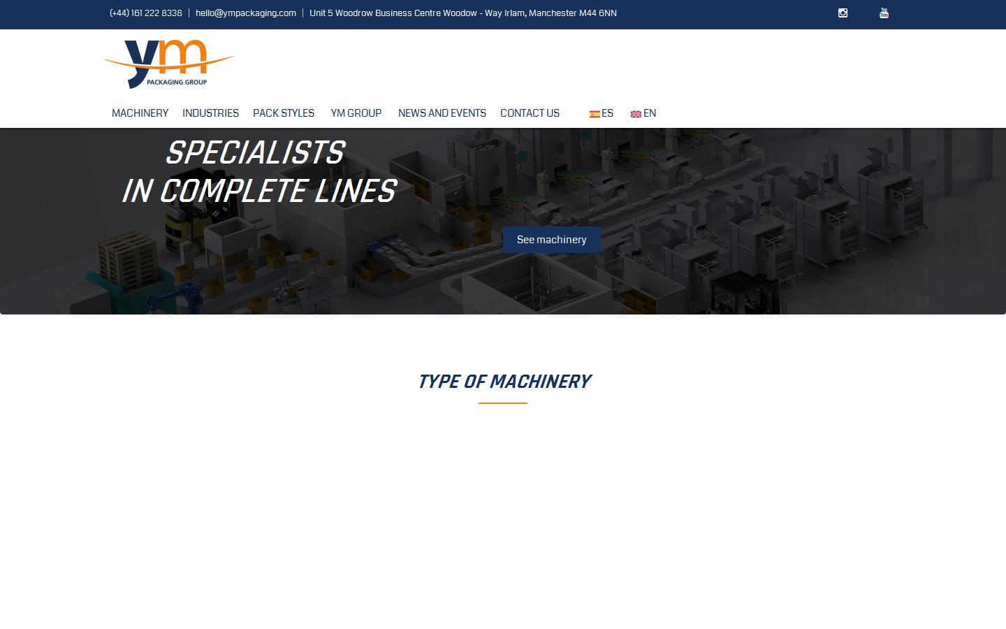 YM Packaging Group  Website