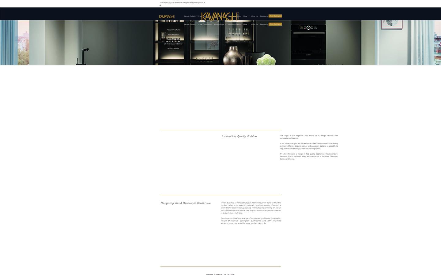 Kavanagh Designs Website