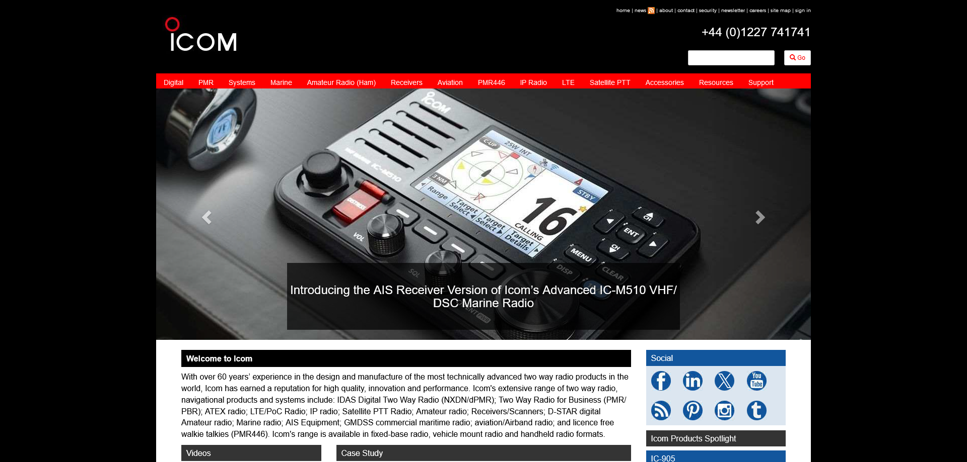 Icom UK Ltd Website