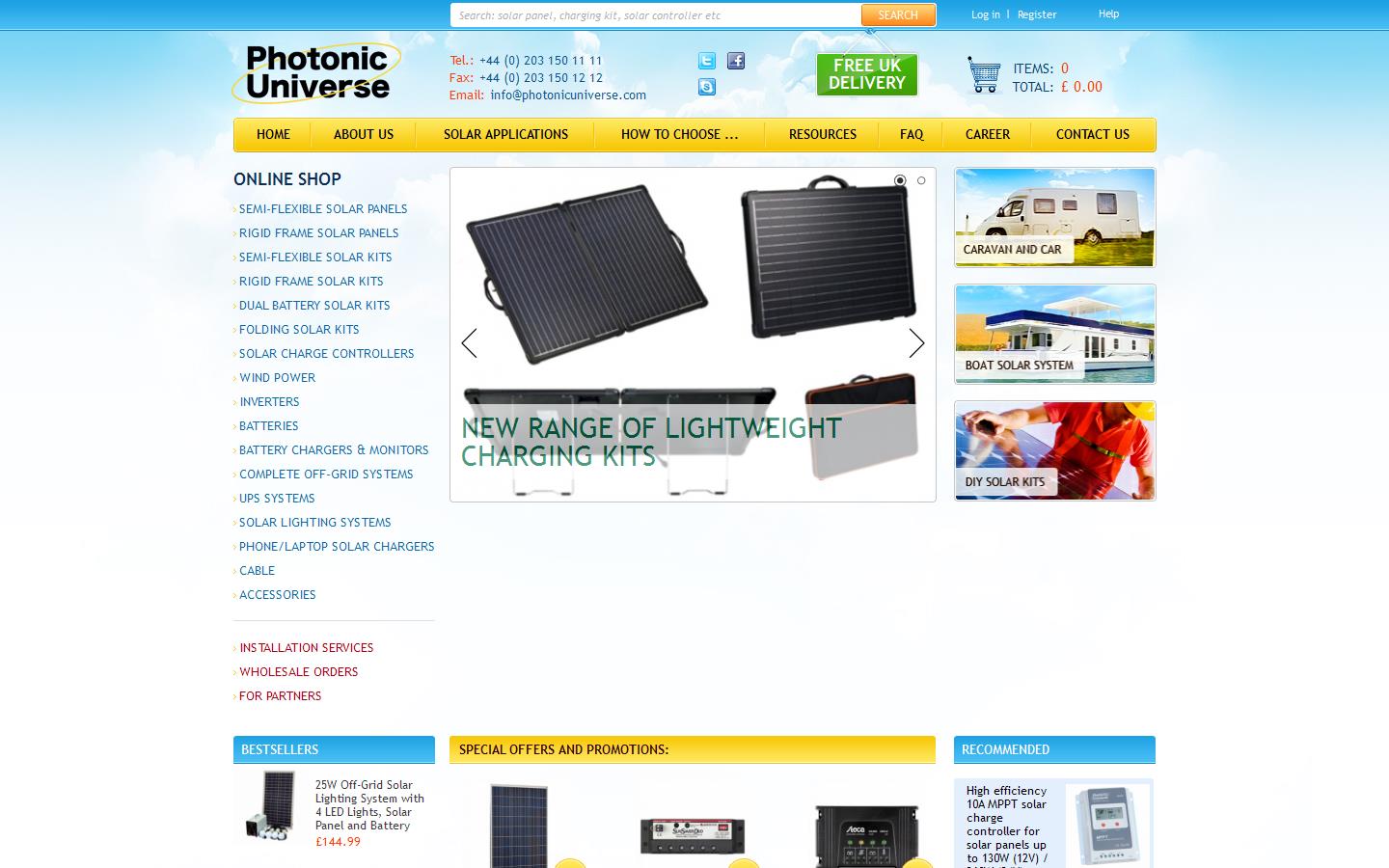 Photonic Universe Ltd Website