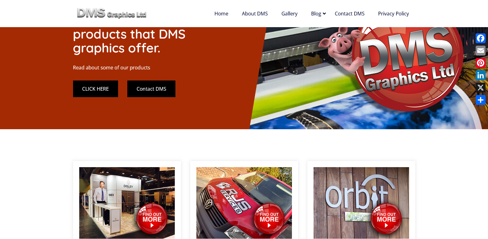 DMS Graphics Ltd Website