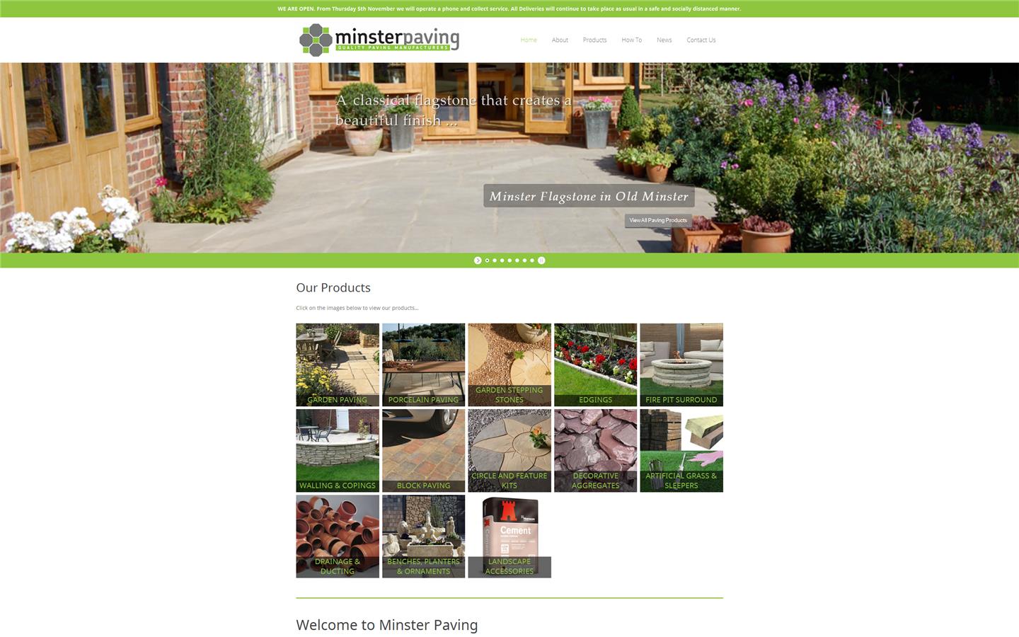 Minster Paving Website