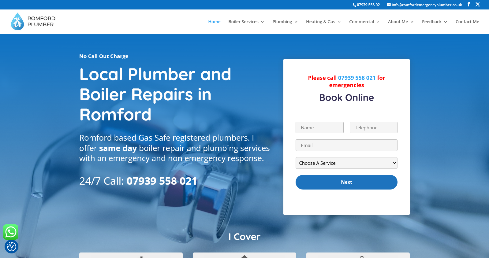 Romford Emergency Plumber Website