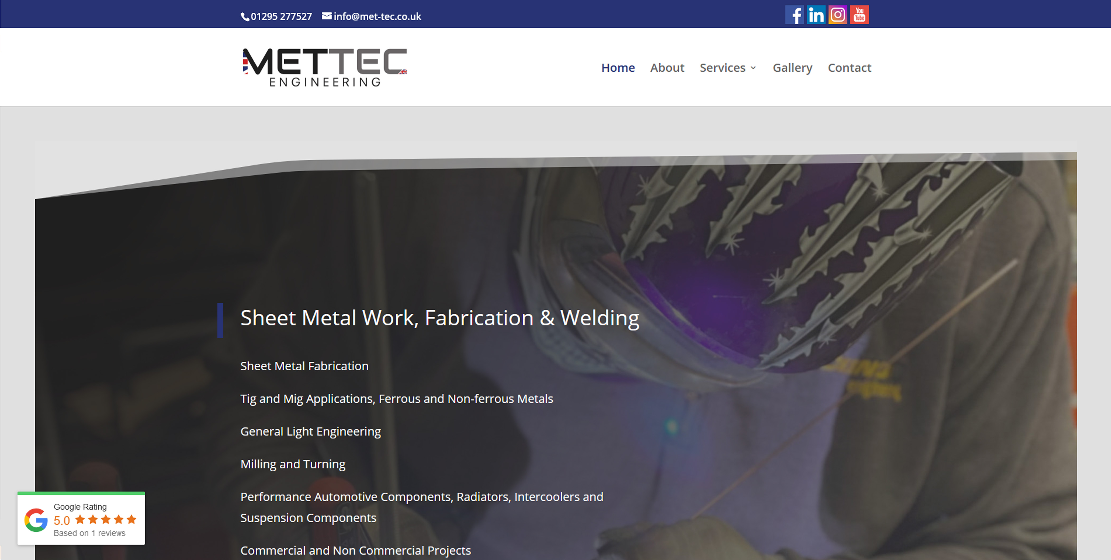 Met-Tec Fabrication Website