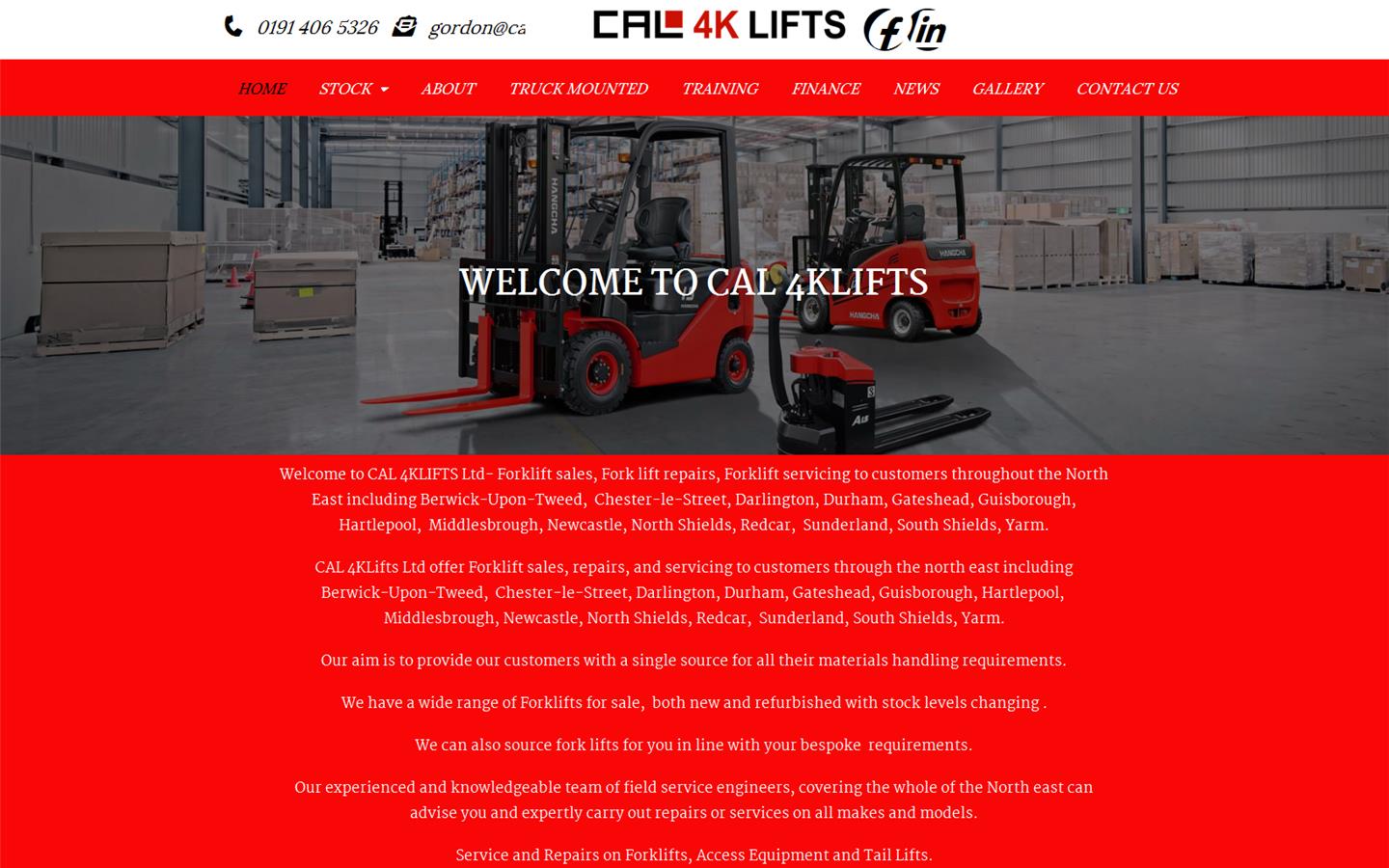 Cal 4k Lifts Website