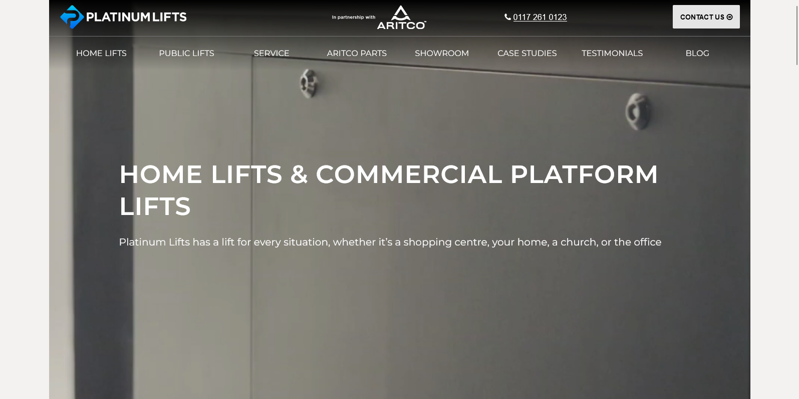 Platinum Lifts Ltd Website