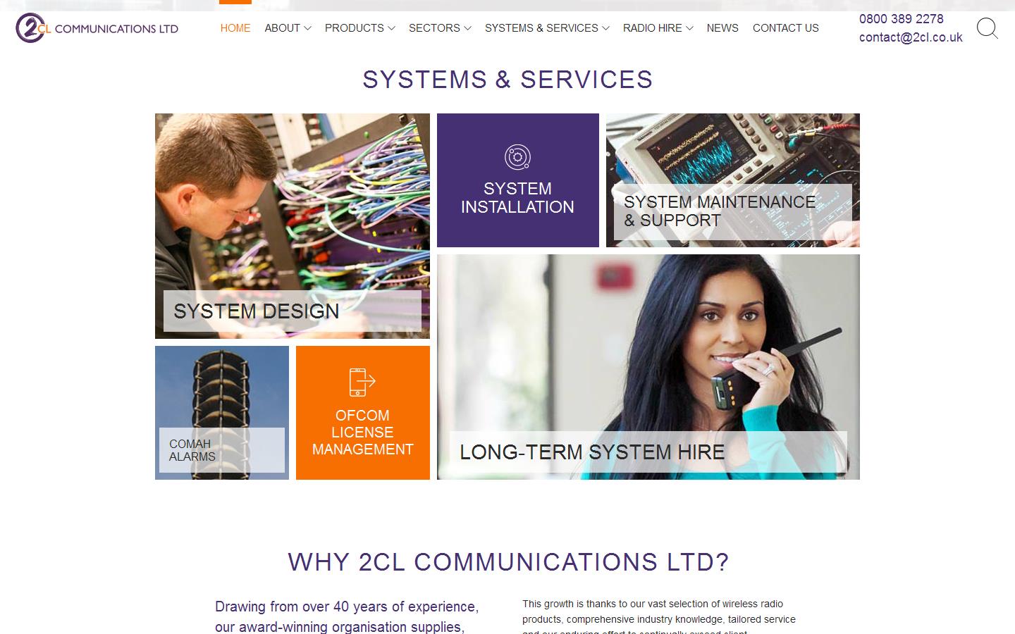 2CL Communications Ltd Website