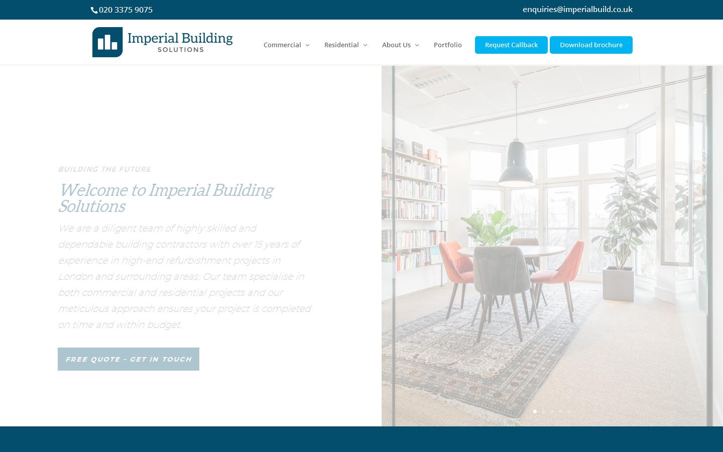 Imperial Building Solutions Website