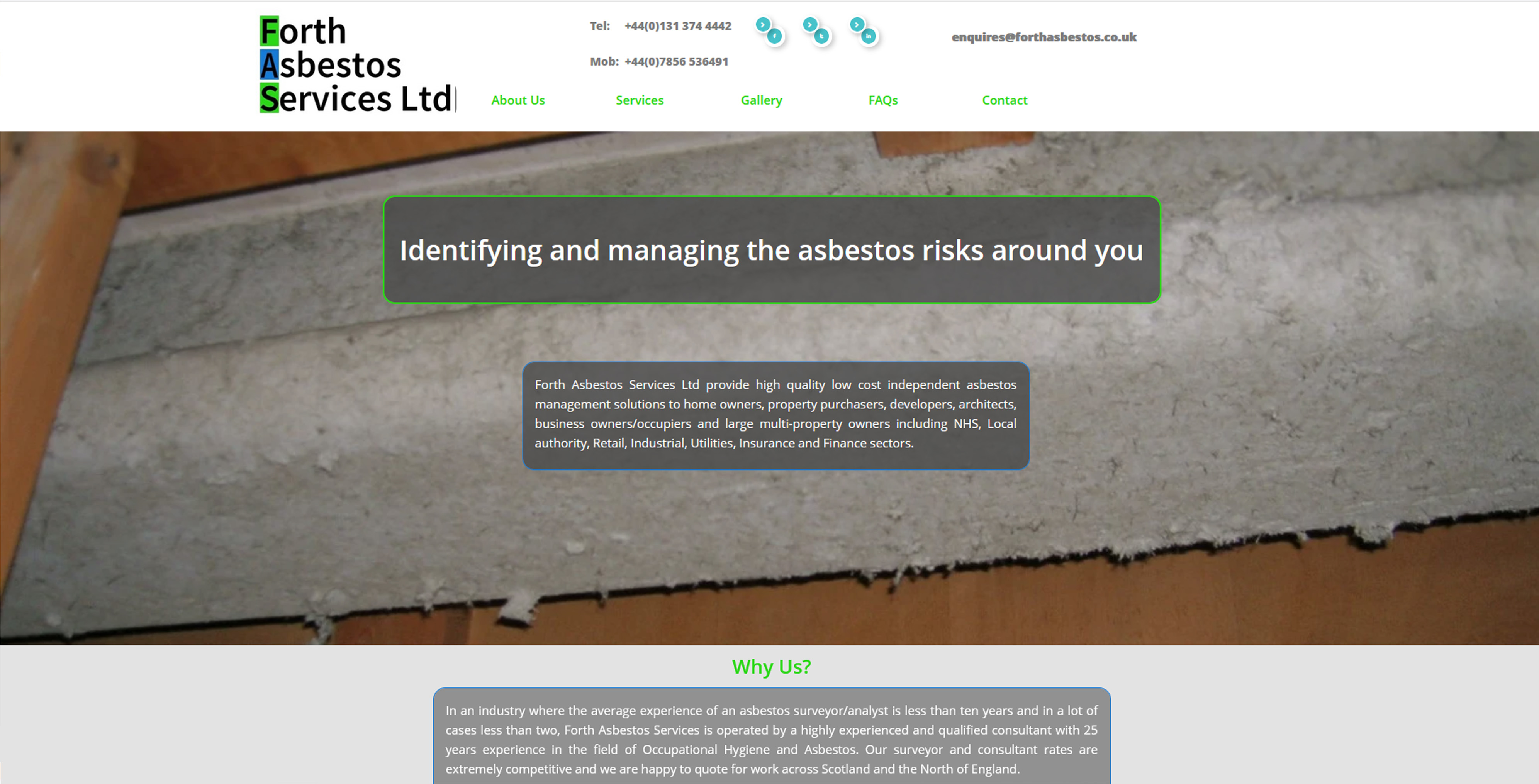 Forth Asbestos Services Ltd Website