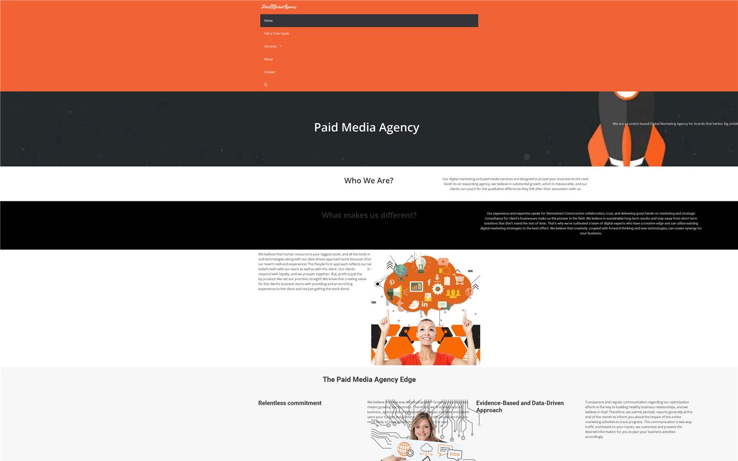 Paid Media Agency Website