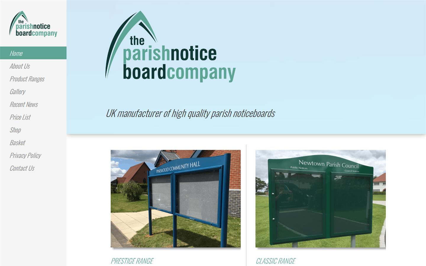 The Parish Notice Board Company Website