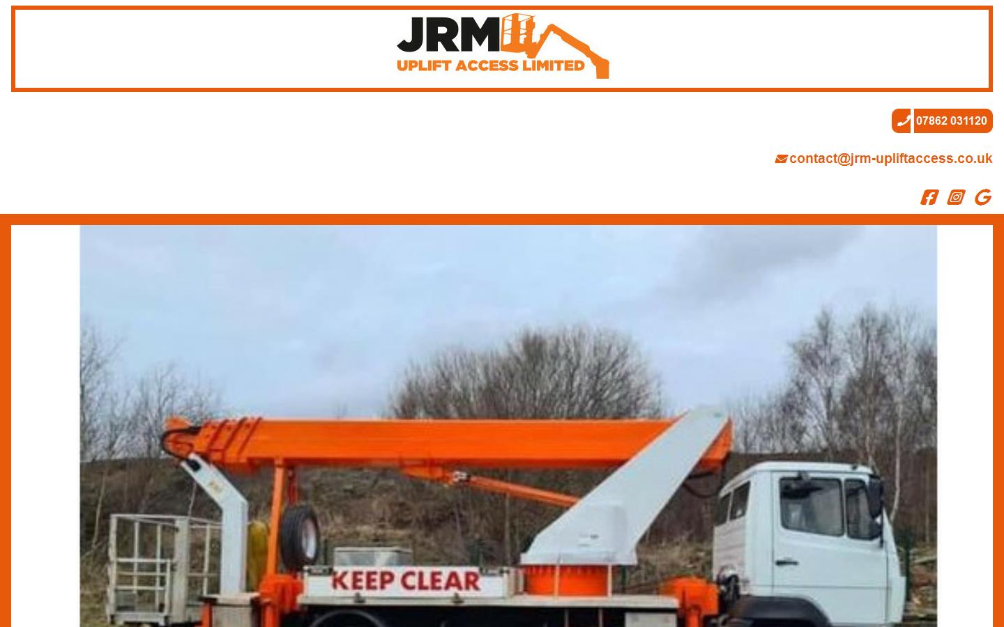 JRM Uplift Access Ltd Website