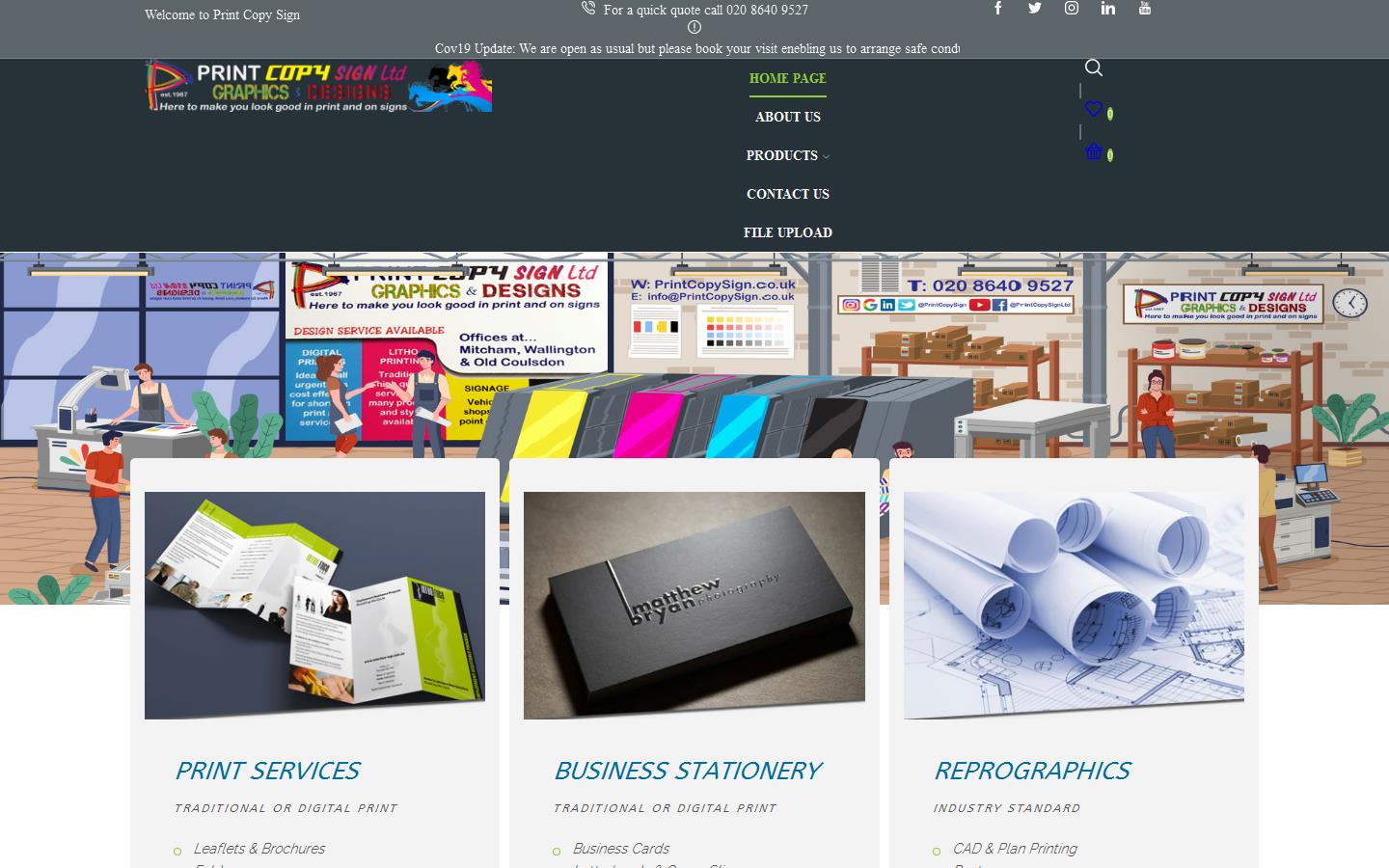 Print Copy Sign Ltd Website