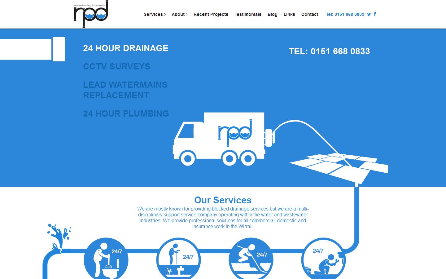 Reactive Plumbing and Drainage Website