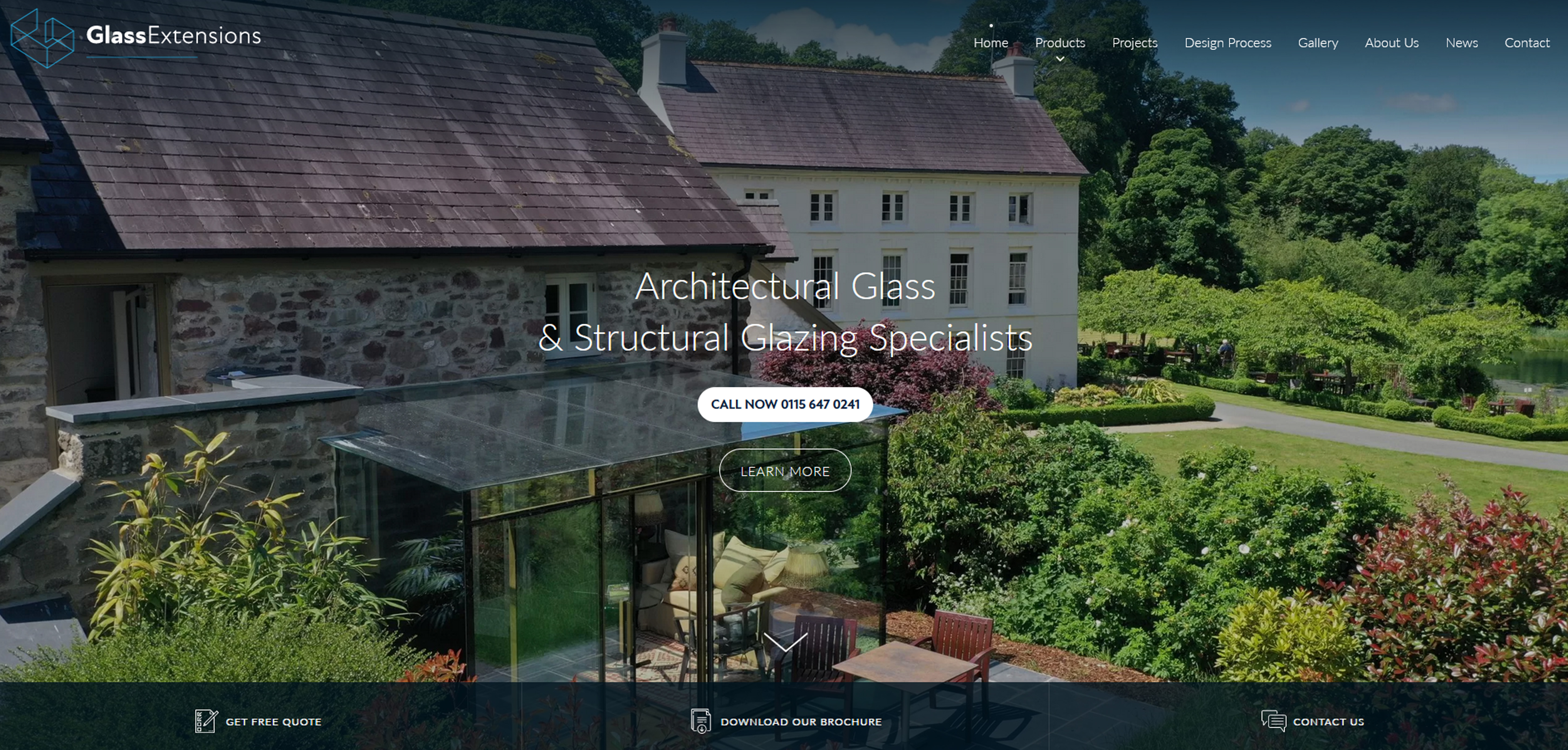 Glass Extensions Website